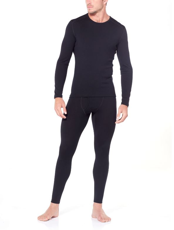Icebreaker 260 Tech LS Crew Men's Merino Wool Base Layer - Warm & Breathable for Hiking, Skiing & Outdoor Activities
