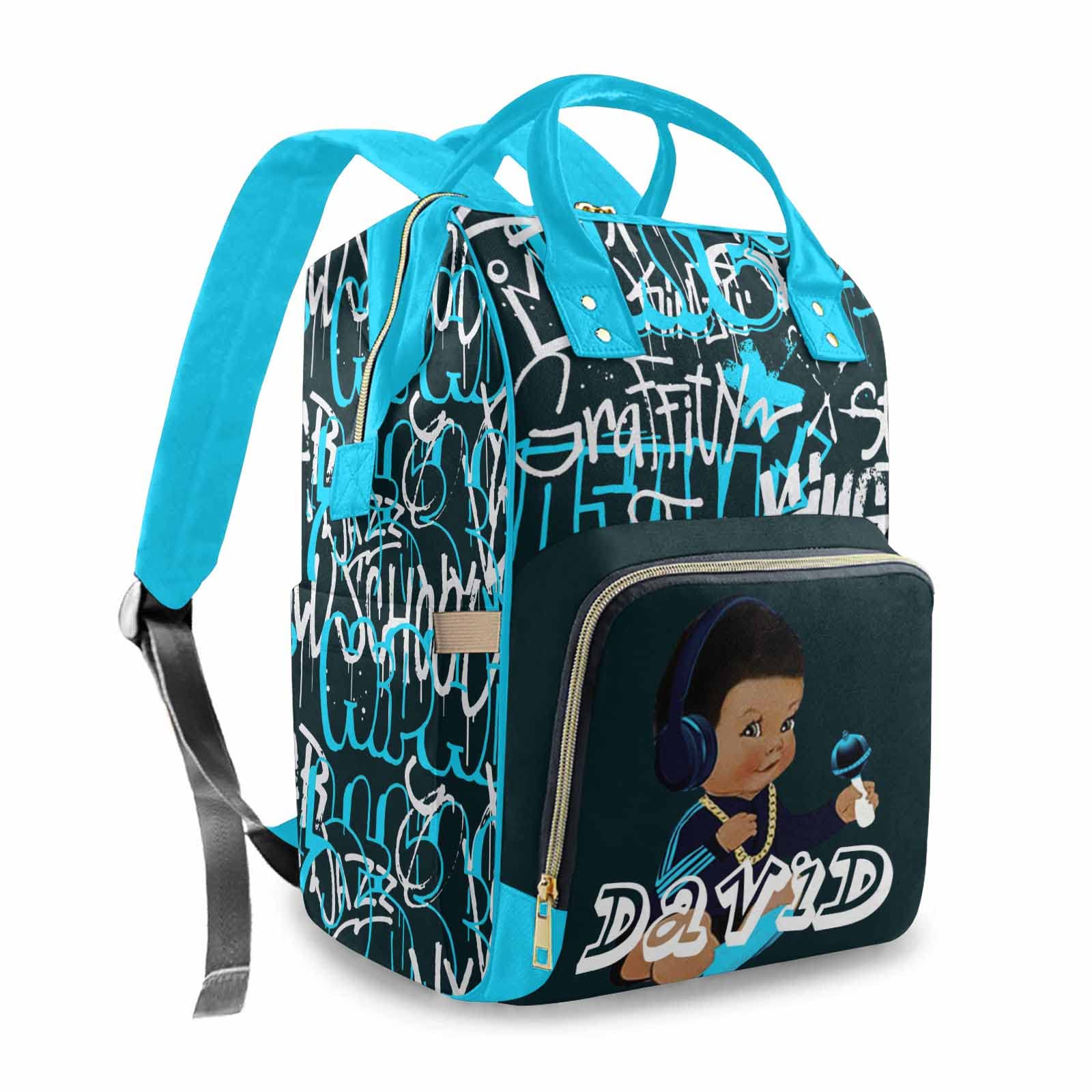 **Personalized Diaper Backpack for Mom - Custom Monogrammed Baby Bag for Boys & Girls, Waterproof Nappy Backpack with Name - Perfect for Travel, Daycare & On-the-Go Parents**