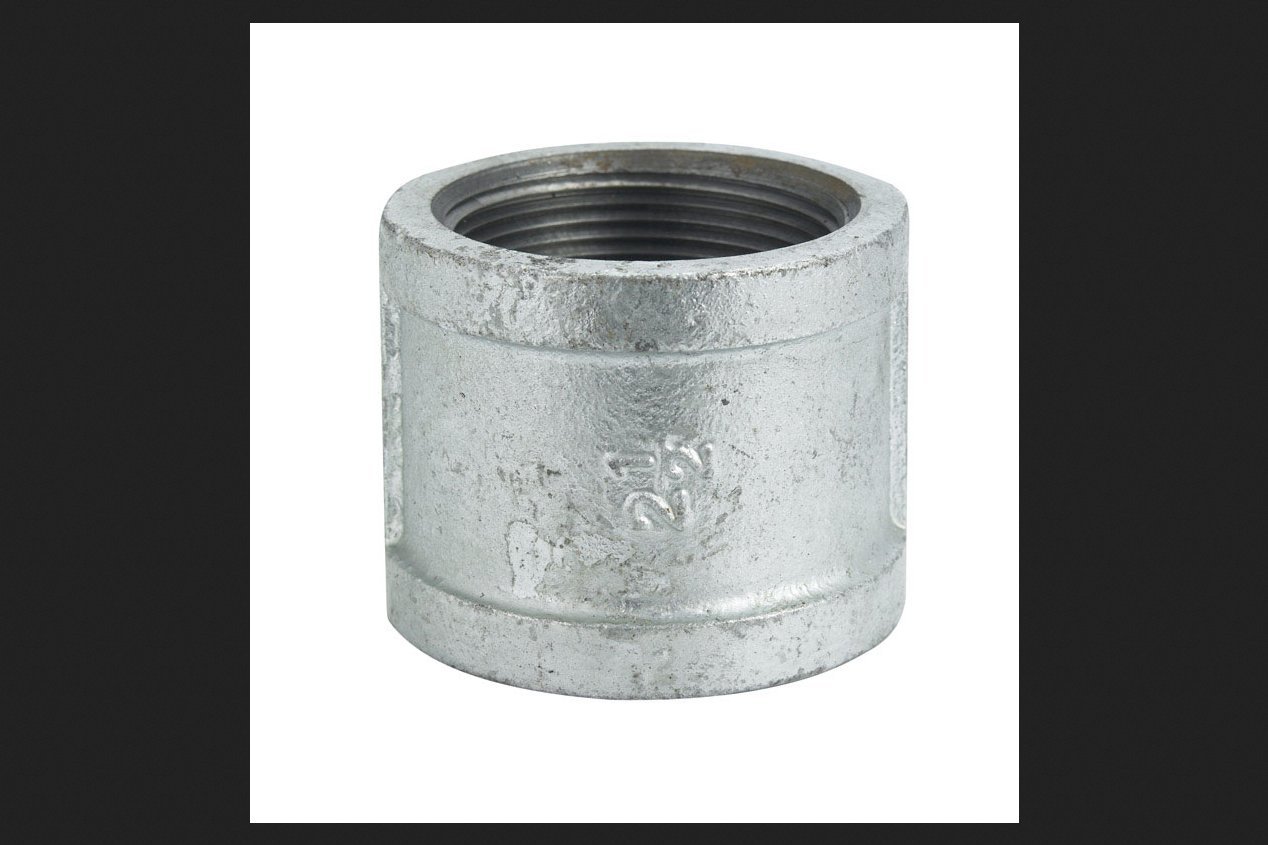 B & K Coupling Malleable Galvanized Iron 2-1/2