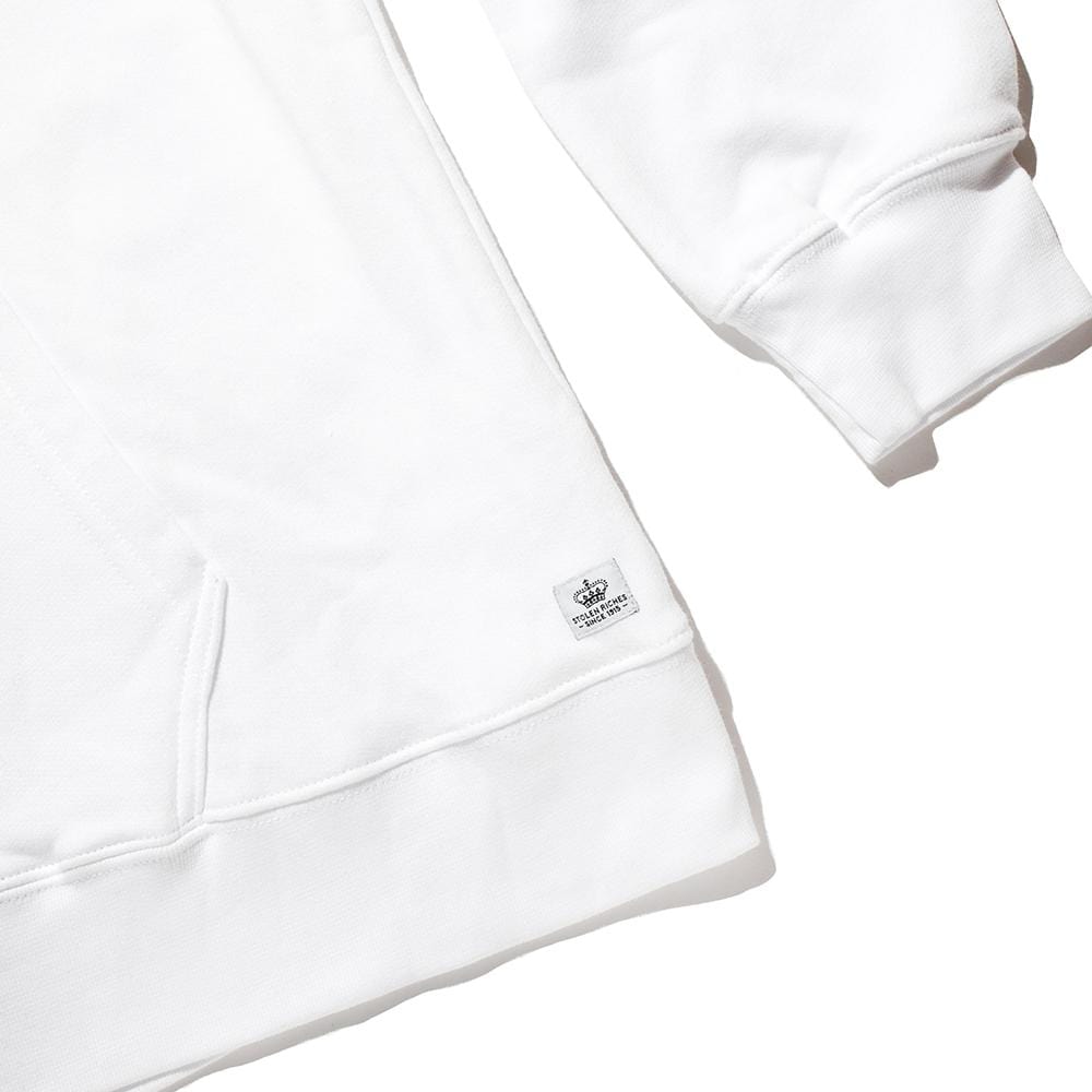 Premium White Hoodie with Logo - Soft Cotton Pullover for Men & Women | Perfect for Casual Wear, Gym, and Street Style