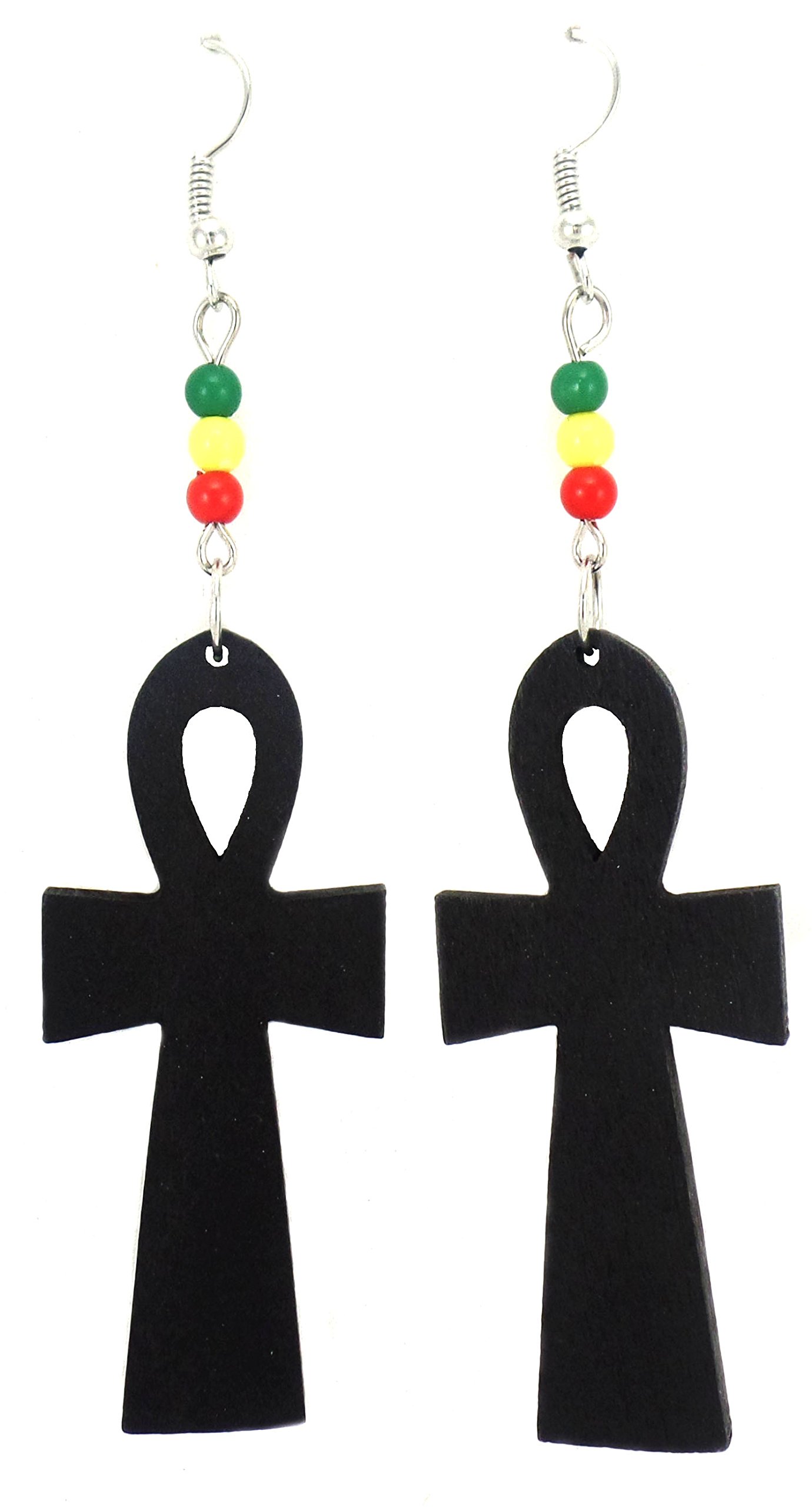 Exotic & Trendy Ankh Earrings - Ancient Egyptian Cross Symbol of Life Jewelry for Women | Perfect for Boho Fashion, Costume Parties & Spiritual Gifts