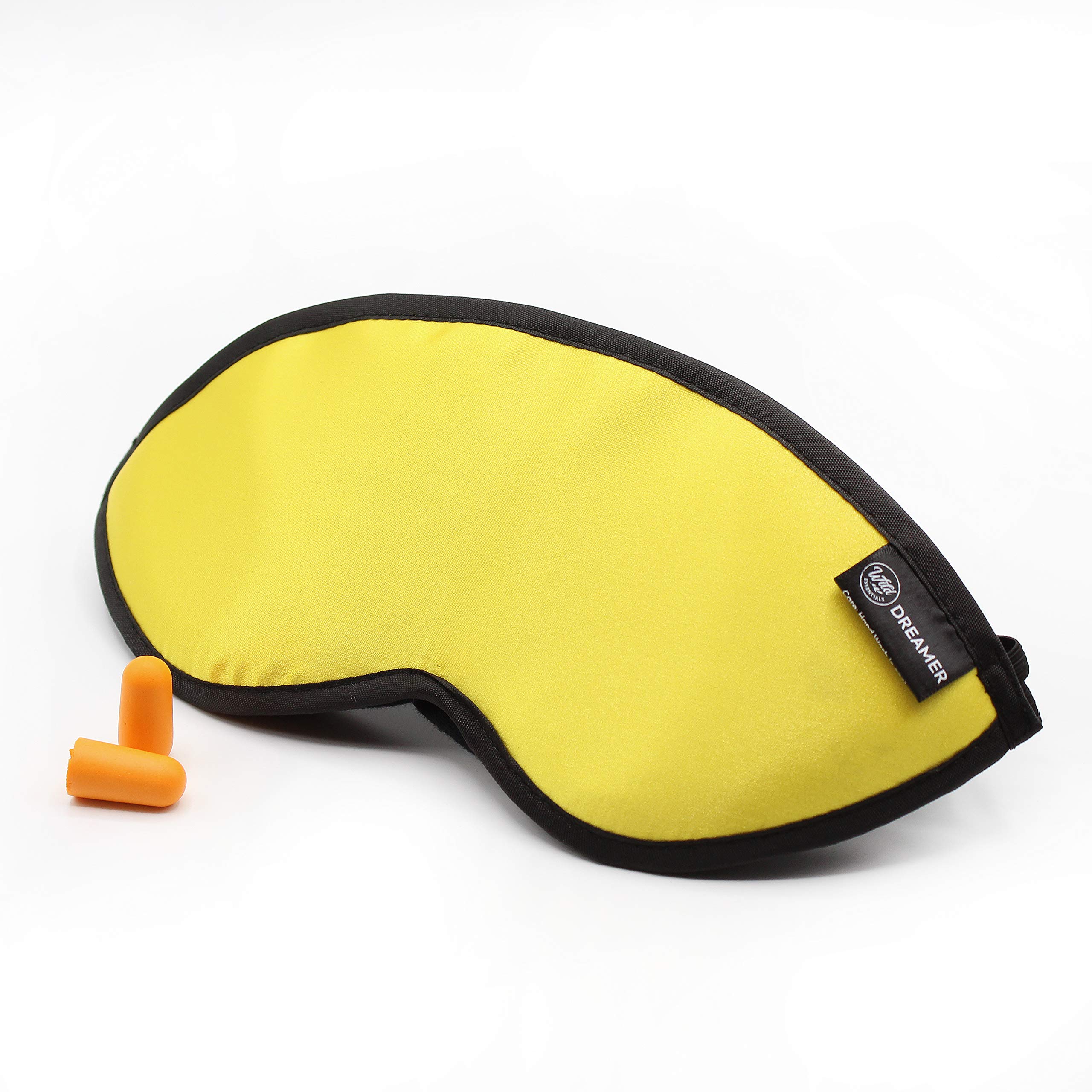 Dream Essentials Dreamer Sleep Mask - Mellow Yellow - 100% Blackout, Soft & Comfortable for Travel, Meditation & Relaxation