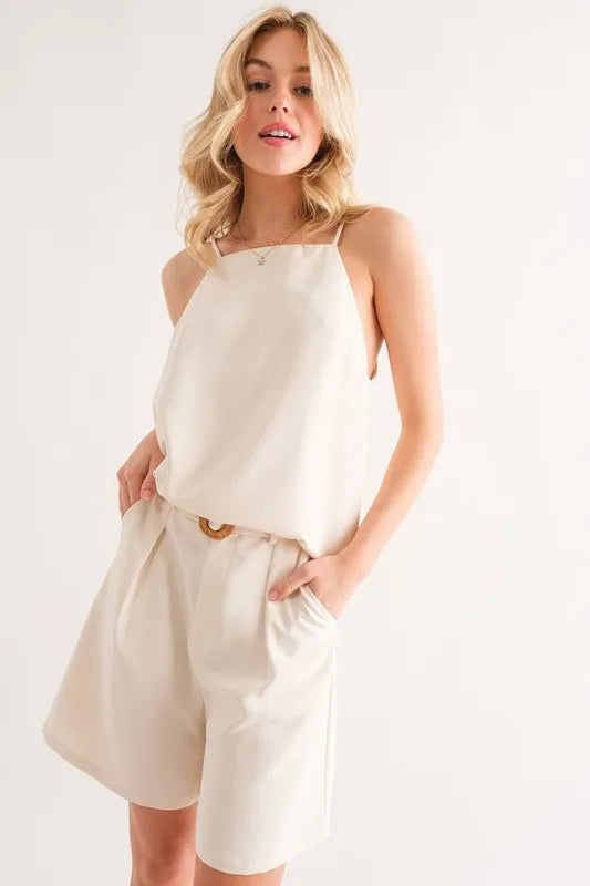 Sleeveless Basic Cami Top for Women - Soft Stretchy Tank Tops - Casual Summer Layering Piece for Outfits & Beach Wear