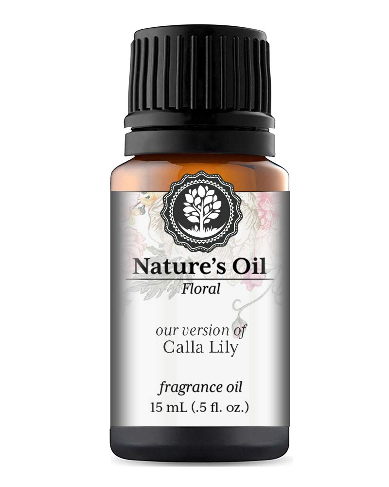 Premium Calla Lily Fragrance Oil - 15ml for Aromatherapy Diffusers, Handmade Soap, Scented Candles, DIY Lotions | Home & Linen Spray, Relaxing Bath Bombs, Sensory Slime Making | Perfect for Spa, Yoga & Bedroom Relaxation