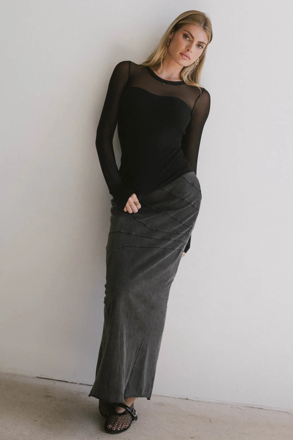 Black London Mesh Top for Women - Trendy Summer Fashion Top - Perfect for Parties, Night Out & Casual Wear