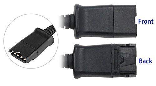 Plantronics to GN Quick Disconnect Jumper Cable - VoiceJoy Headset Adapter for Office Phones & Call Centers - Convert Headsets for Professional Use in Business Communications