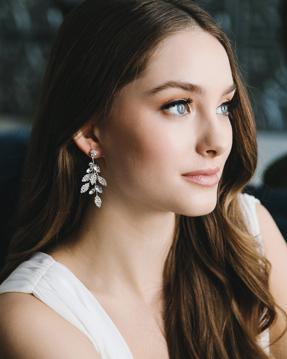 Tatum Wedding Earrings – Elegant Bridal Jewelry for Women – Perfect for Weddings, Prom & Special Occasions