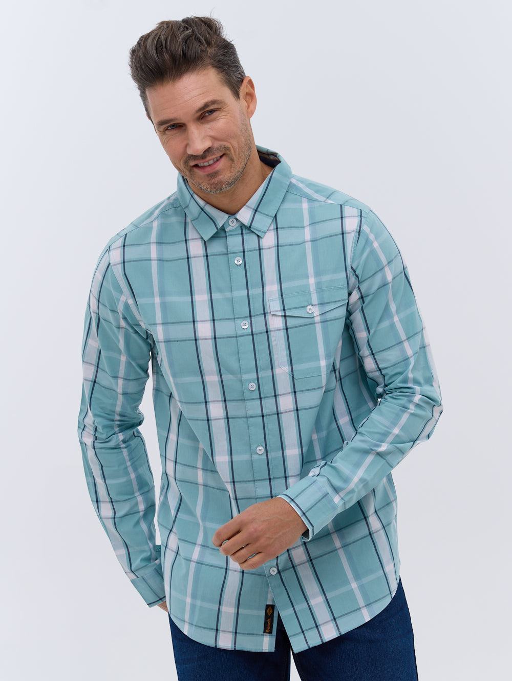 Gambi Men's Long Sleeve Checkered Flannel Shirt - Casual Plaid Button Down for Fall & Winter - Perfect for Outdoor Activities, Camping and Layered Looks