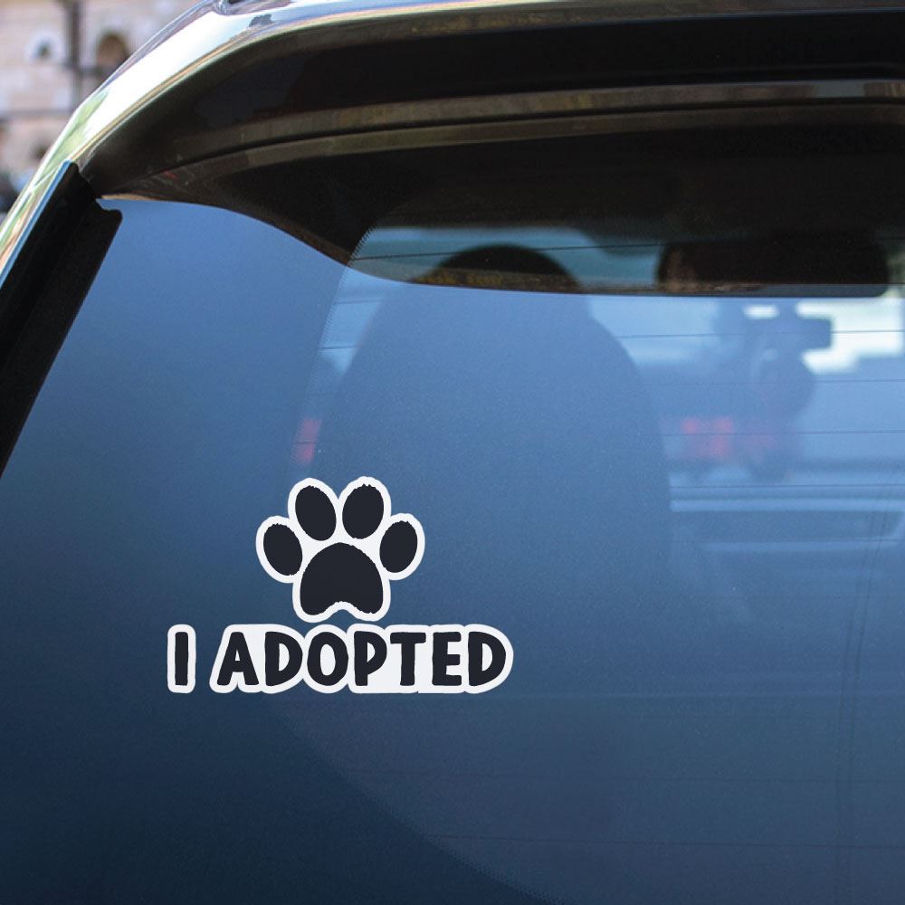 Adopt Sticker Decal - Waterproof Vinyl Decals for Laptops, Cars, Windows | Perfect for Personalizing Devices, Home Decor & Gifts