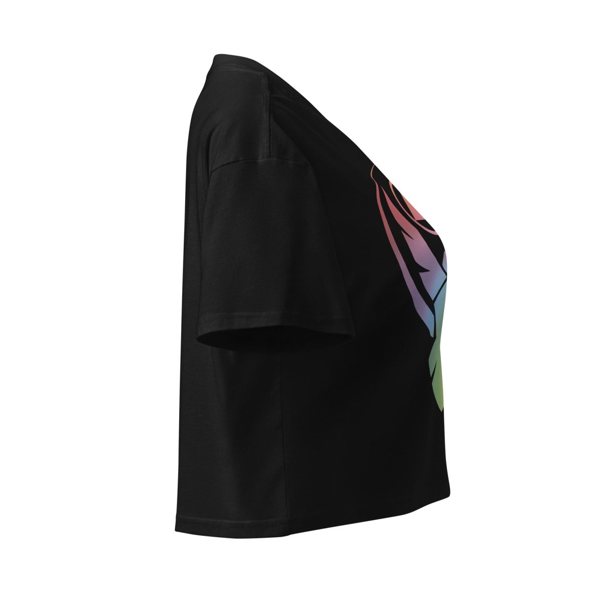 Phoenix Reborn Pride Edition Crop Top - LGBTQ+ Rainbow Graphic Tee for Women | Perfect for Pride Parades, Festivals & Casual Wear