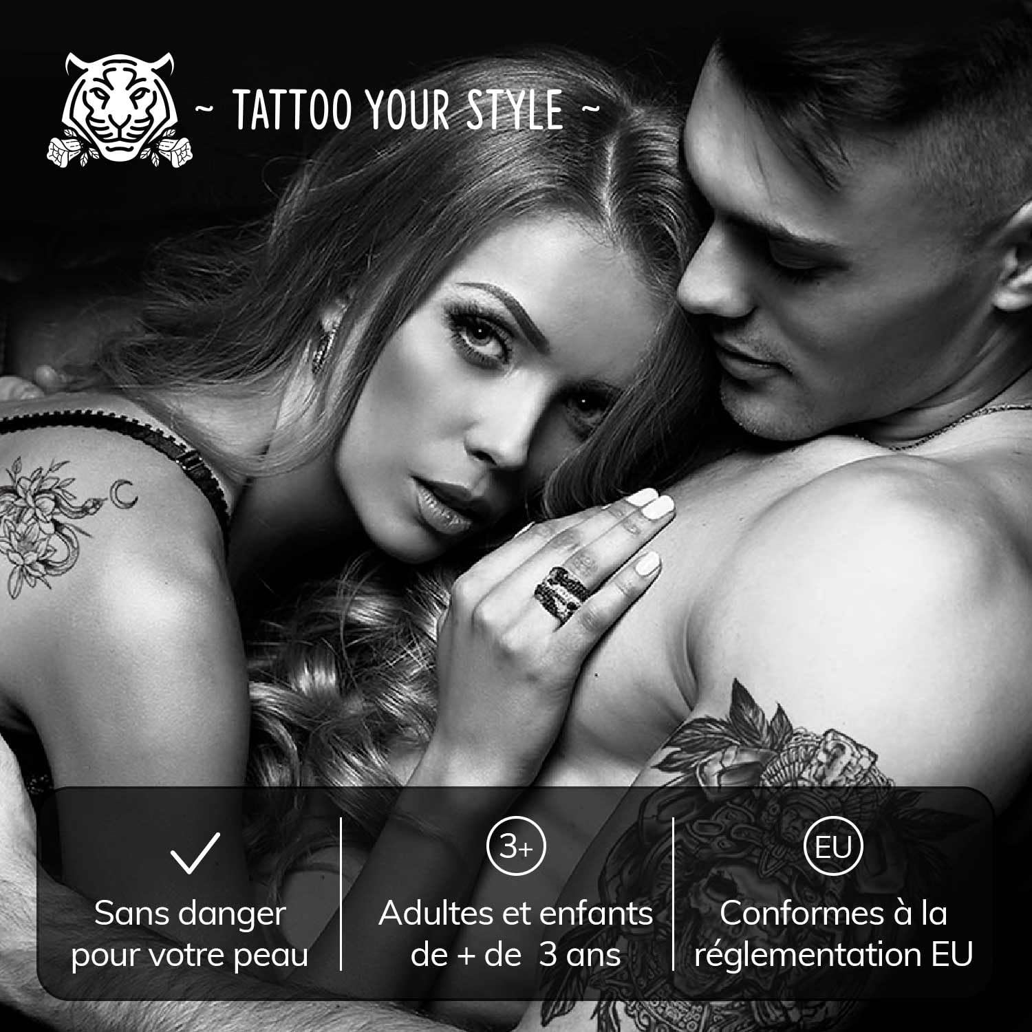 Viking Arm Tattoo Sleeve - Full Arm Temporary Tattoo | Black Norse Design | Fake Tattoo for Men | Perfect for Cosplay, Halloween & Viking Themed Parties