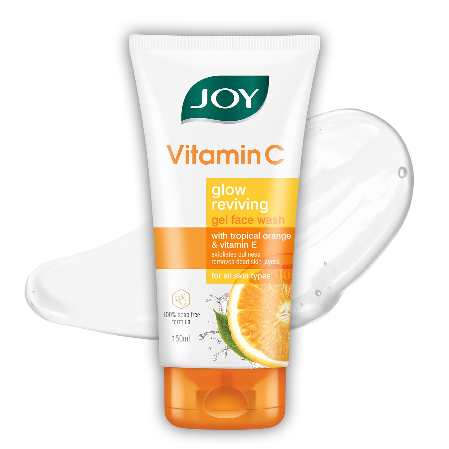 Joy Vitamin C Brightening Face Wash 150ml - Fade Blemishes & Restore Skin Barrier | Gentle Cleanser for All Skin Types | Bright & Glowing Skin Care | Perfect for Morning & Night Routine