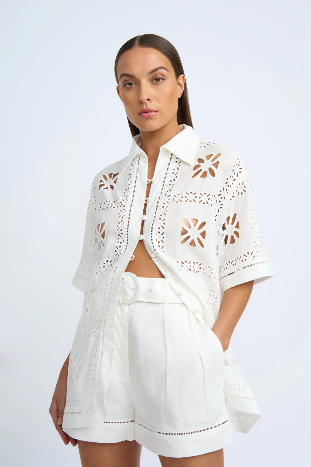BREA Belt Short Ivory - Stylish Women's Casual Belt for Jeans, Dresses & Everyday Outfits | Perfect for Office, Date Night & Weekend Wear