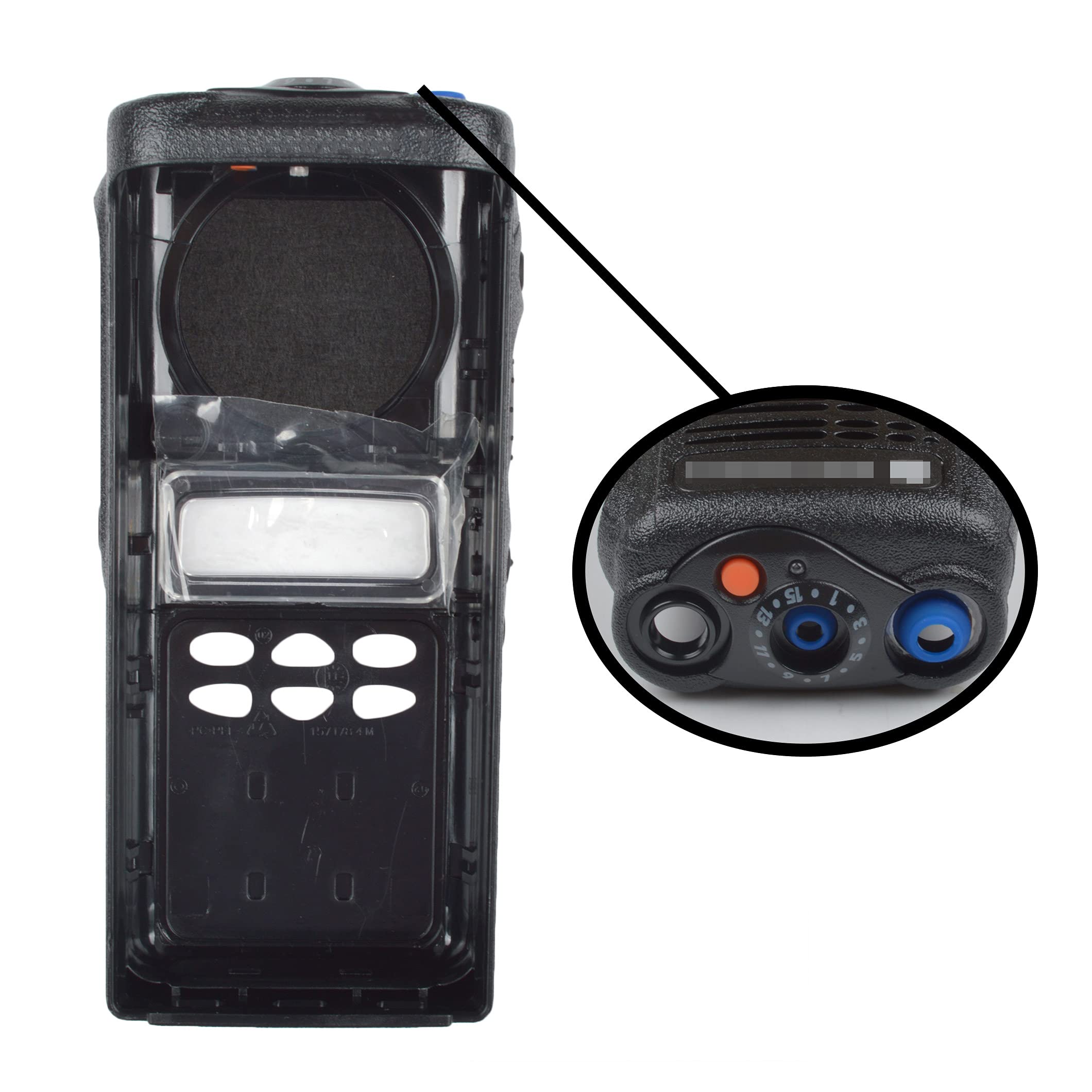 Motorola HT1250 Radio Keypad Replacement - Durable Black Housing Cover for Repair | Perfect for Emergency Services & Outdoor Adventures