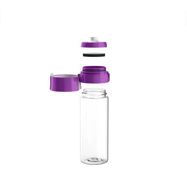 Brita Fill & Go Vital Purple Water Filter Bottle 0.6L (20oz) - BPA Free Portable Water Purifier for Gym, Hiking & Travel