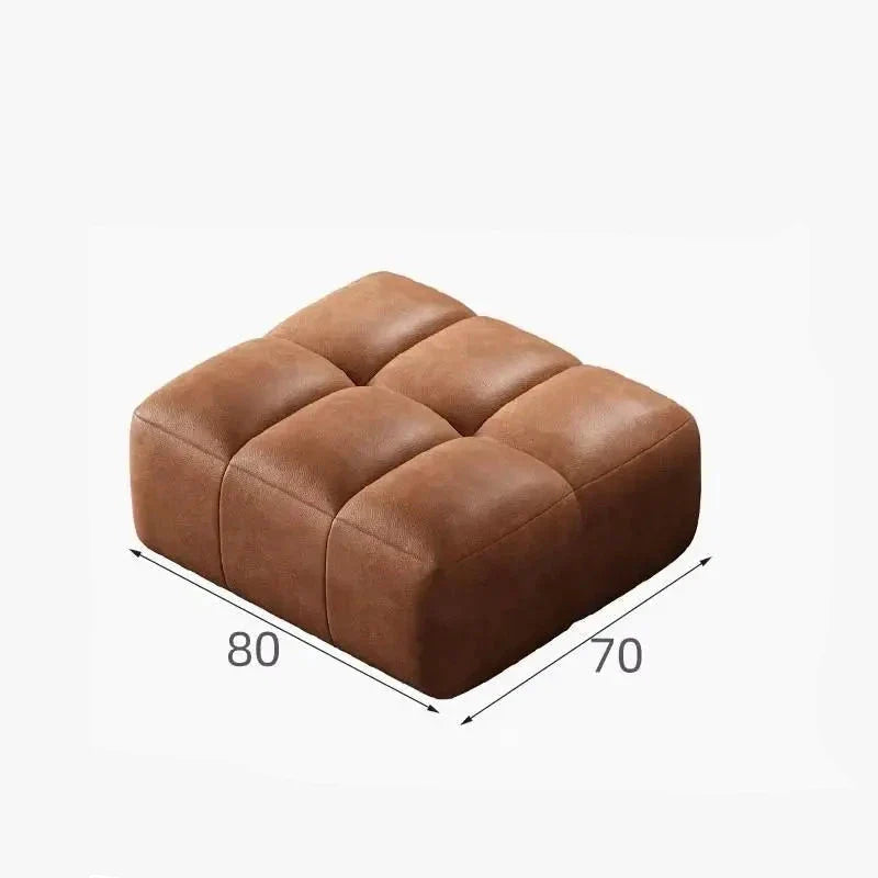 Luxury Chesterfield Style Lazy Sofa Chair - Premium Relaxing Recliner for Living Room, Bedroom & Home Theater - Comfortable Lounge Chair with Ottoman