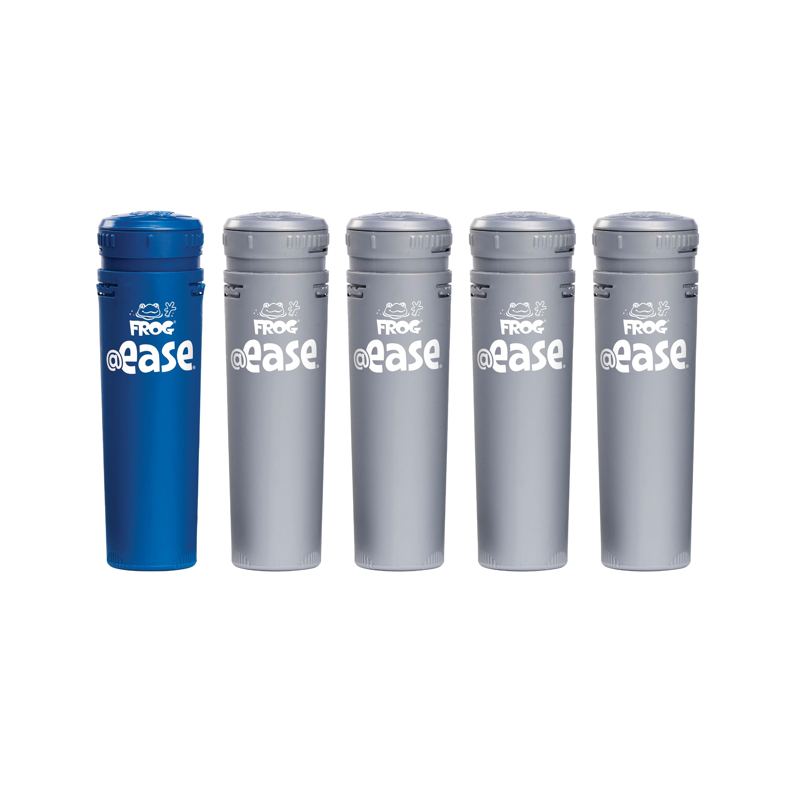 FROG @Ease In-Line Mineral Cartridge + 4 SmartChlor Cartridges for Hot Tubs up to 600 Gallons - Compatible with Marquis, Caldera, Artesian & Hot Springs Spas | Cyanuric Acid Free Hot Tub Sanitizer | Perfect for Relaxing Spa Nights & Backyard Hot Tub Maintenance