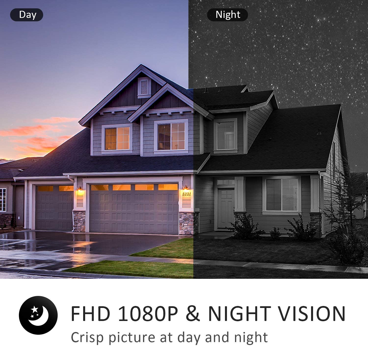 Campark AP25 1080P Wireless Solar Security Camera - Outdoor/Indoor IP Camera with Night Vision, 2-Way Audio, Motion Detection - Perfect for Home, Office & Garage Surveillance (USA Only)