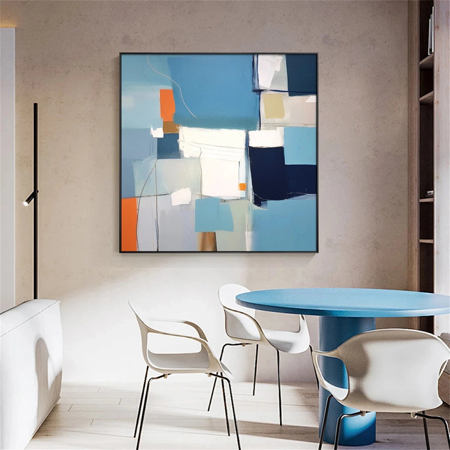 Abstract Painting #AB 292 - Modern Wall Art Decor for Living Room, Bedroom & Office - Handmade Canvas Artwork