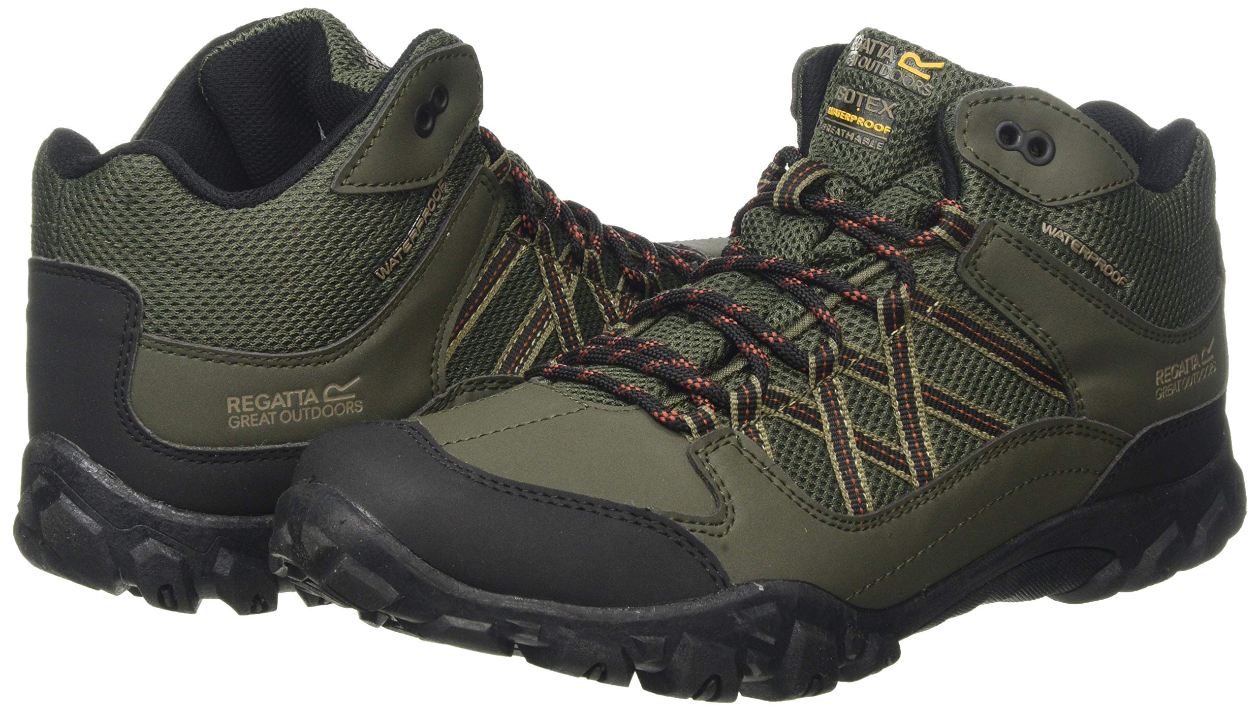 Regatta Men's Edgepoint Mid WP Waterproof Hiking Boots - Lightweight & Durable for Outdoor Trekking, Camping & Trail Adventures