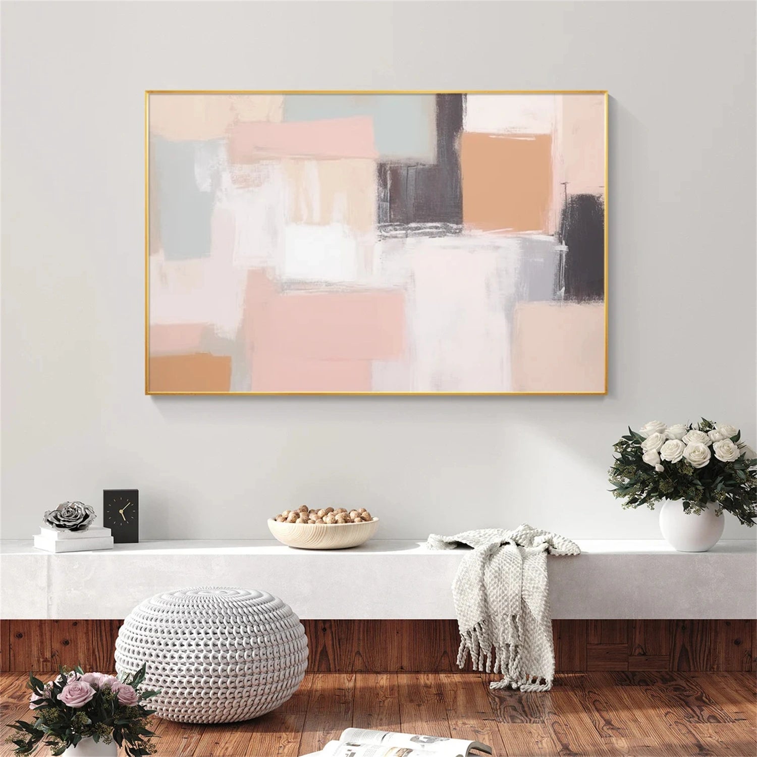 Abstract Painting #AB 296 - Modern Wall Art for Home & Office Decor | Large Canvas Artwork for Living Room, Bedroom, or Workspace