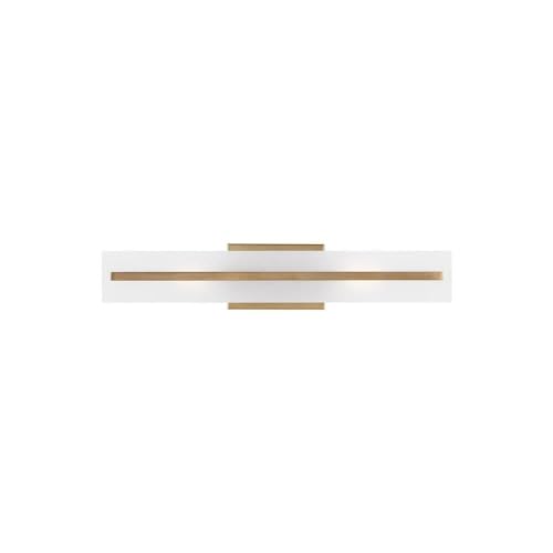 Generation Lighting 4554302-848 Dex Vanity Light Fixture - 2-Light Satin Brass Bathroom Lighting (120W Total) - Perfect for Bathroom Vanity, Powder Room, or Dressing Area Makeup Mirror Lighting