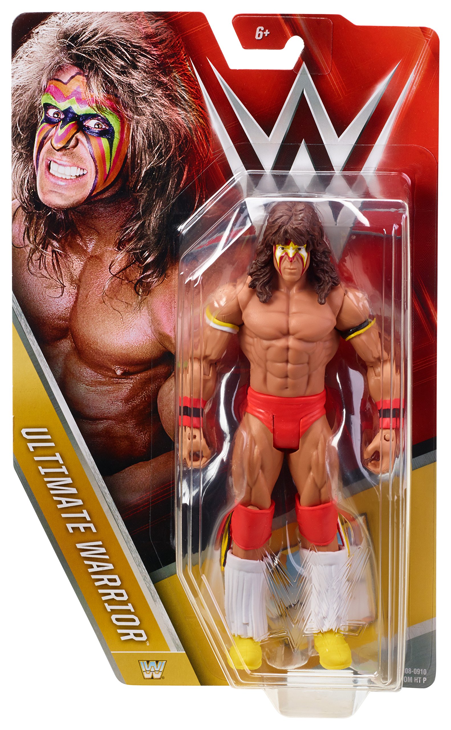 WWE Mattel Ultimate Warrior Action Figure - Collectible Wrestling Toy for Kids & Adults - Perfect for Play, Display & Gifts