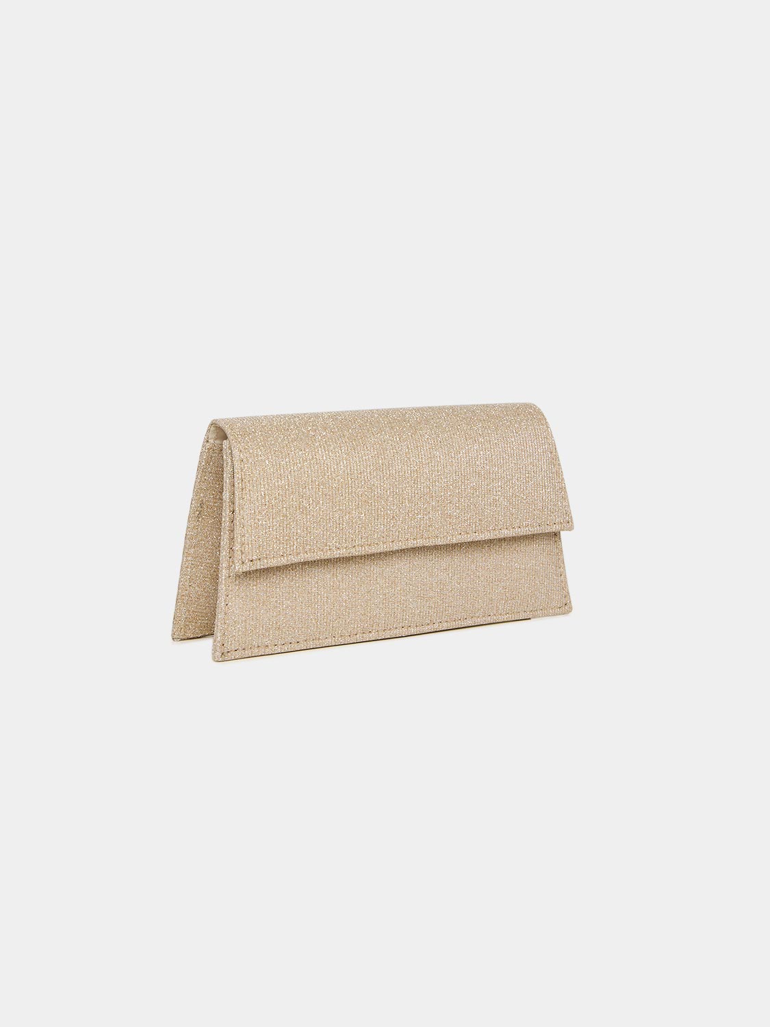 Sparkling Gold Glitter Evening Clutch Handbag for Women - Perfect for Parties, Weddings & Special Occasions