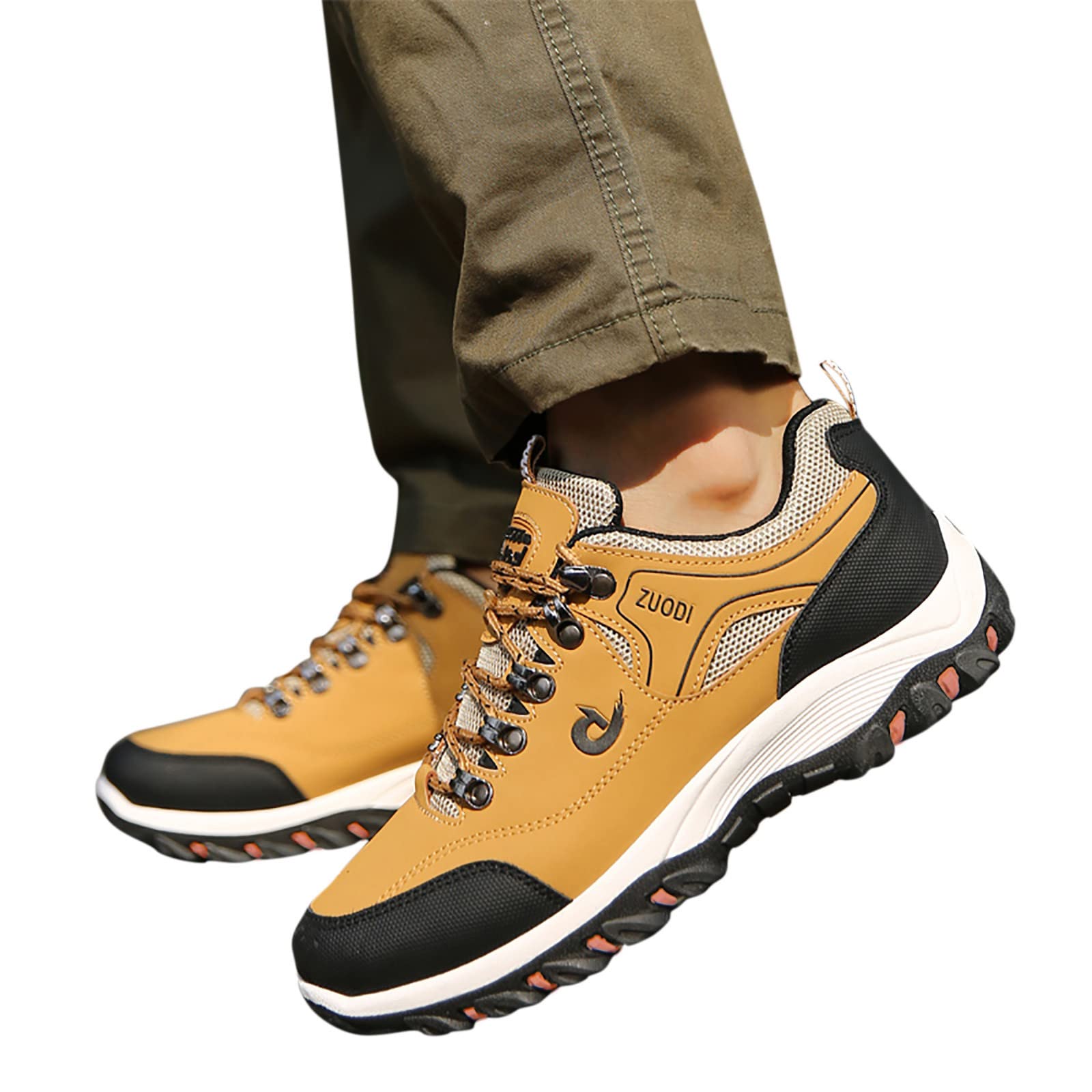 **LCpddajlspig Men's Waterproof Hiking Boots - Non-Slip Winter Trekking Shoes for Outdoor & Mountain Adventures, Lightweight Safety Shoes for Hiking, Motorcycle Riding & Snow Walking**