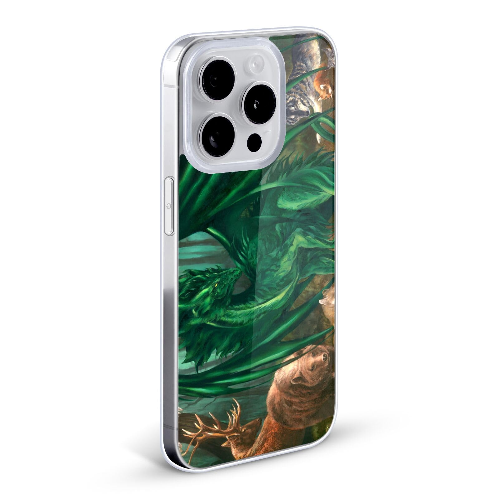 Officially Licensed Lord of The Forest Dragons Soft Gel Case for Apple iPhone 11 Pro Max - Cute & Protective Phone Cover - Perfect for Fans of Fantasy Art & Unique Gifts