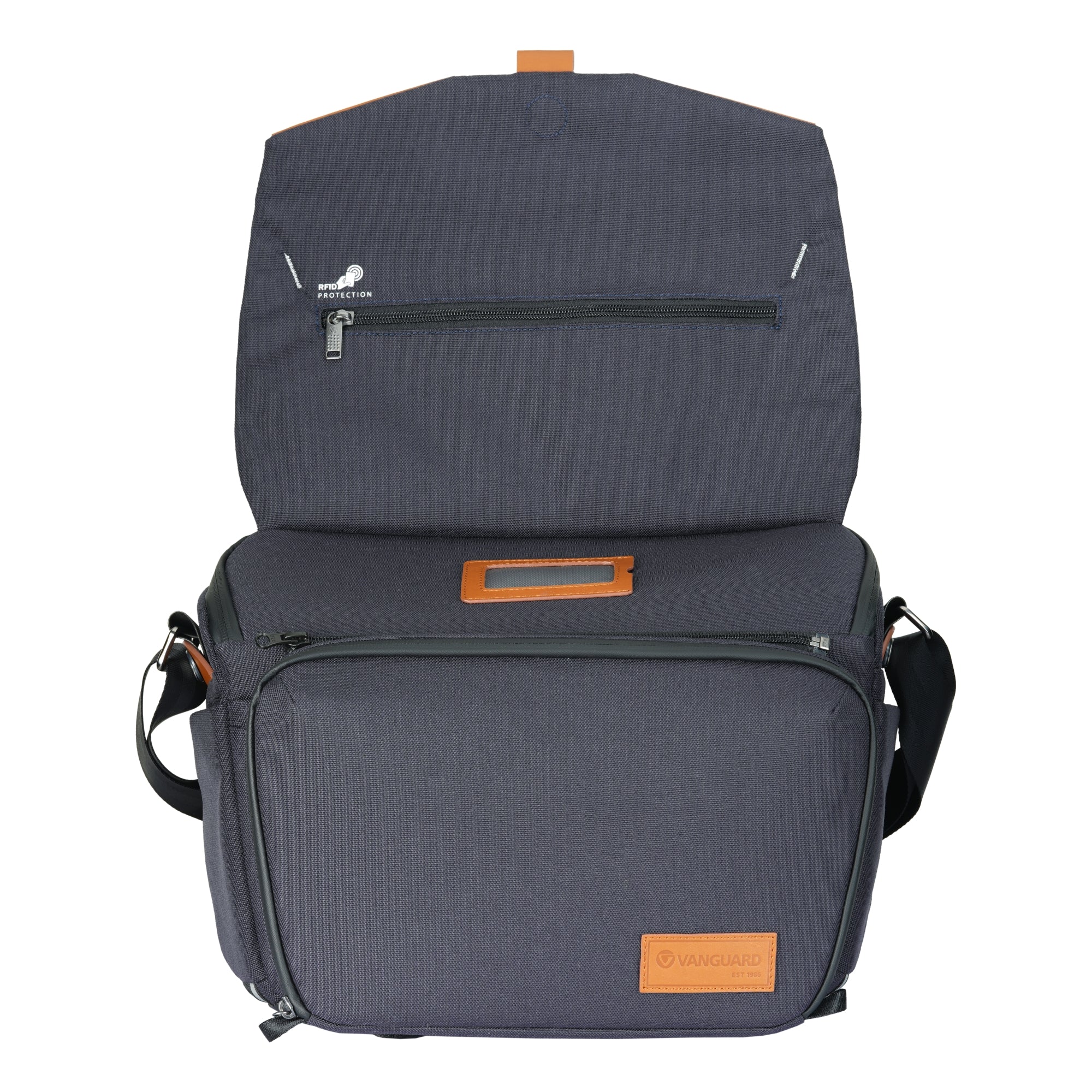 VEO CITY S30 Camera Shoulder Bag with Pouch - Waterproof DSLR/SLR Camera Case for Photographers, Navy Blue - Perfect for Travel, Hiking & Outdoor Photography