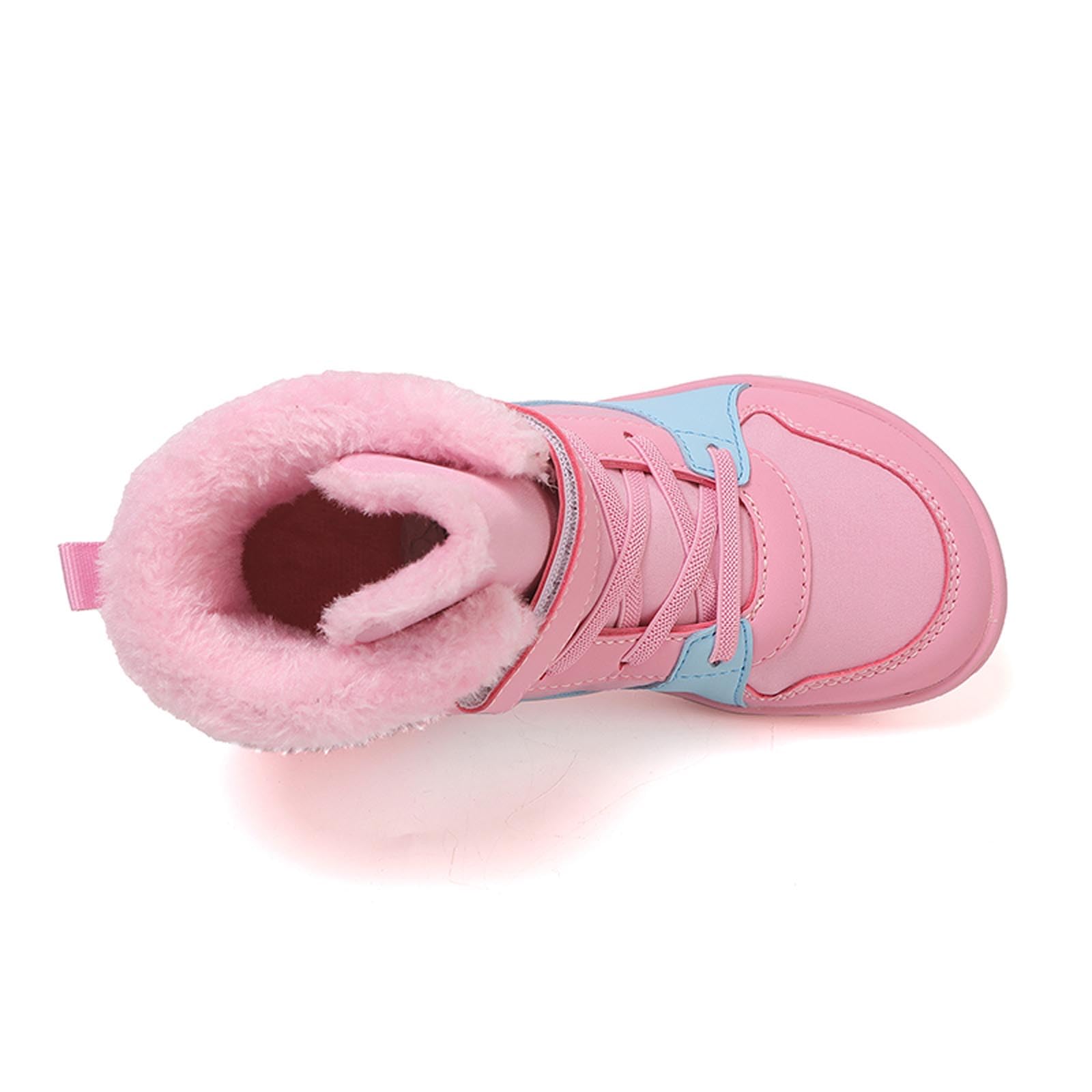 **Barefoot Shoes for Kids - Boys & Girls Trail Running Shoes with Zero Drop Sole | Minimalist Cotton Boots, Fur Lined for Hiking & Walking | Perfect for Outdoor Adventures & Playtime (Little Kid/Big Kid)**