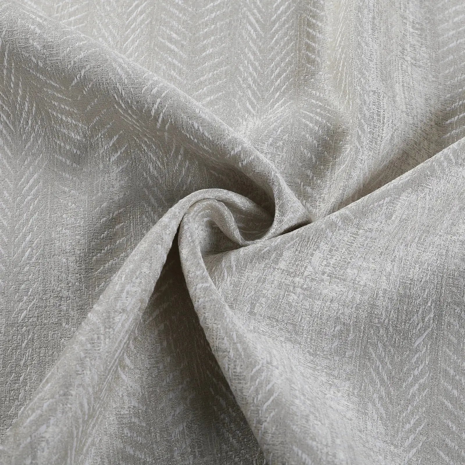 Lydia Rib Jacquard Curtains - Elegant Pleated Window Drapes for Living Room & Bedroom - Blackout Thermal Insulated Sheer Panels for Home Decor
