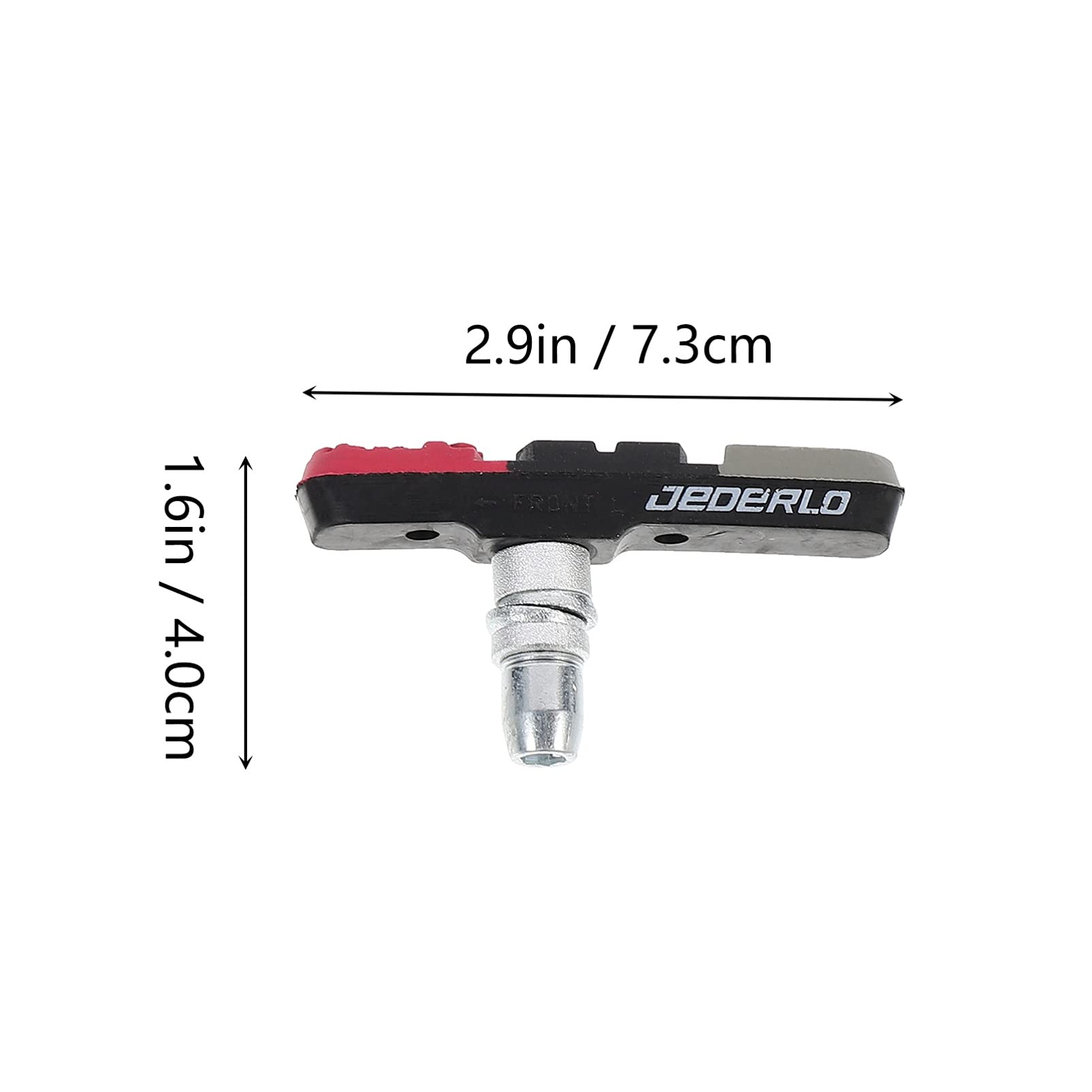 DOITOOL 2 Pairs Bicycle Brake Pads - V-Brake Pads for Mountain Bikes & Stationary Bikes - High Performance Virgin Rubber Brake Blocks with Caliper Tool - Perfect for Road Cycling, Commuting & Off-Road Adventures