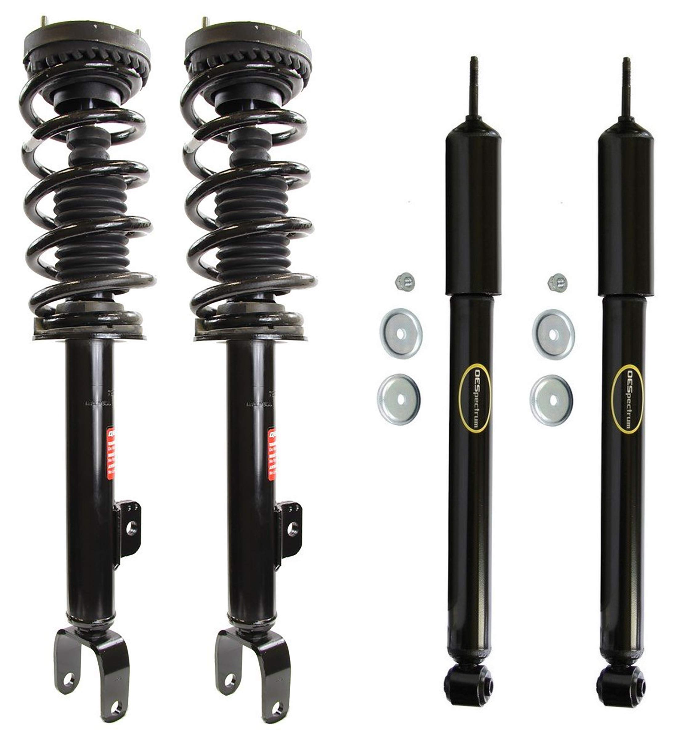 Monroe Front Struts Coil Springs & Rear Shocks Kit for Dodge Charger 5.7L 8V RWD - Complete Suspension Upgrade for Smooth Ride & Enhanced Handling - Perfect for Daily Commuting & Performance Driving