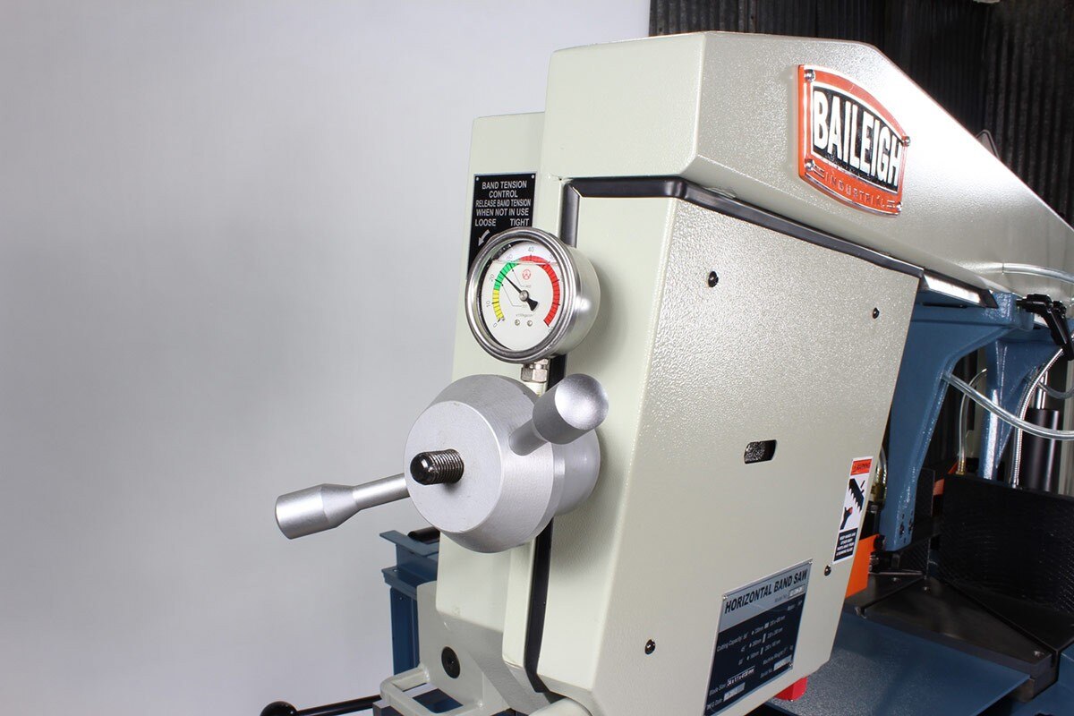 Baileigh Industrial BA9 1001292 Dual Mitering Band Saw BS-20M DM - Heavy Duty Metal Cutting Band Saw for Woodworking & Metal Fabrication - Perfect for Workshops, Construction Sites & DIY Projects