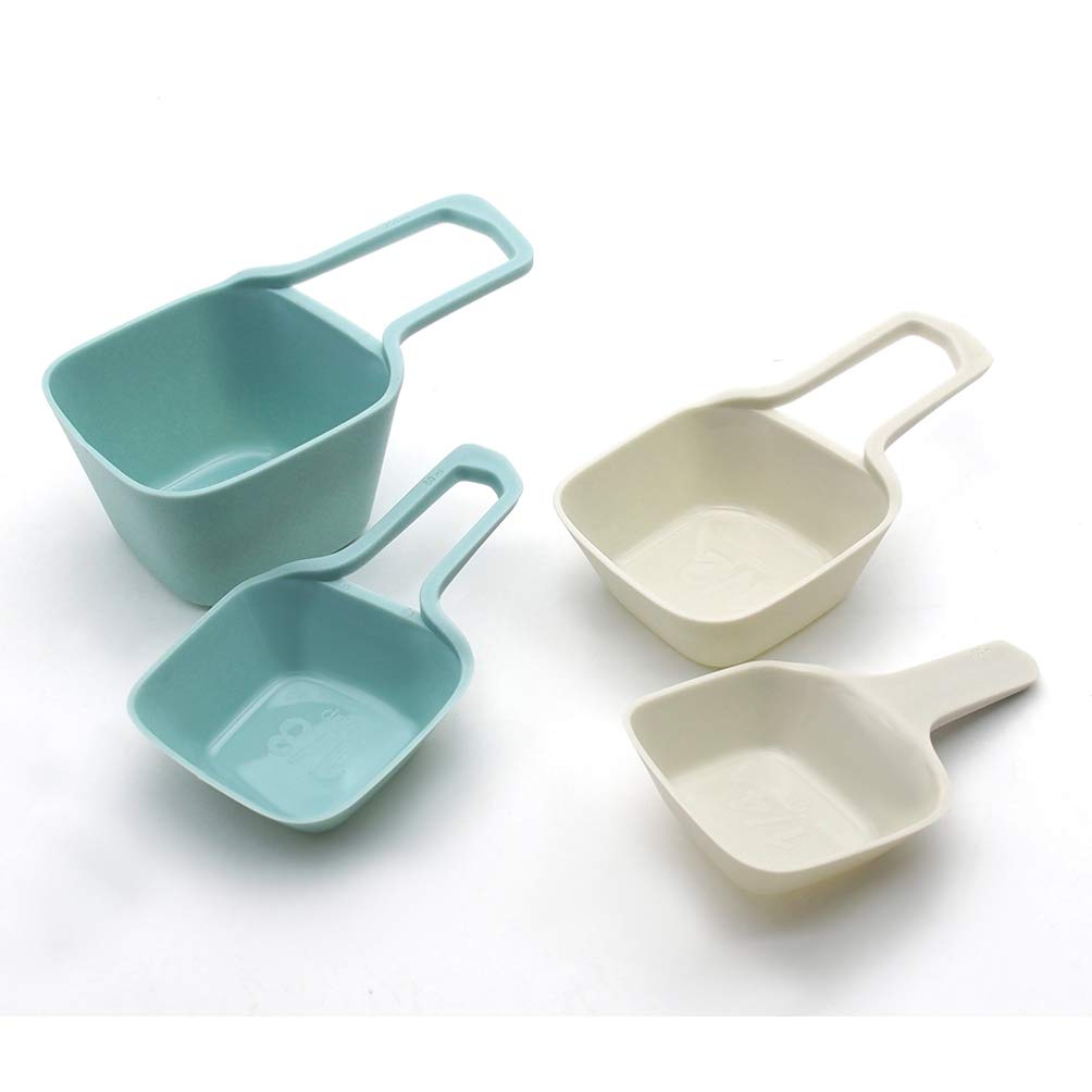 Hemoton 4-Piece Collapsible Plastic Measuring Cup Set - Durable Kitchen Measuring Spoons for Milk, Tea, Baking & Cooking - Perfect for Home, Restaurant & Bar Use
