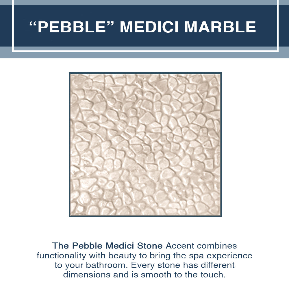 Rafe Marble Pebble Neo Shower Kit - Premium Natural Stone Bathroom Set for Modern Homes | Perfect for Spa-Like Showers & Luxury Bathroom Decor