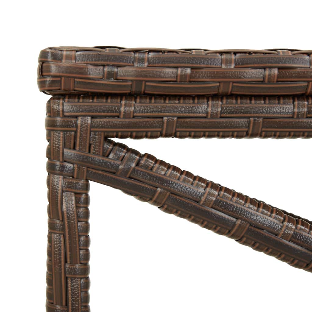 Premium Poly Rattan Outdoor Garden Bench - 47.2
