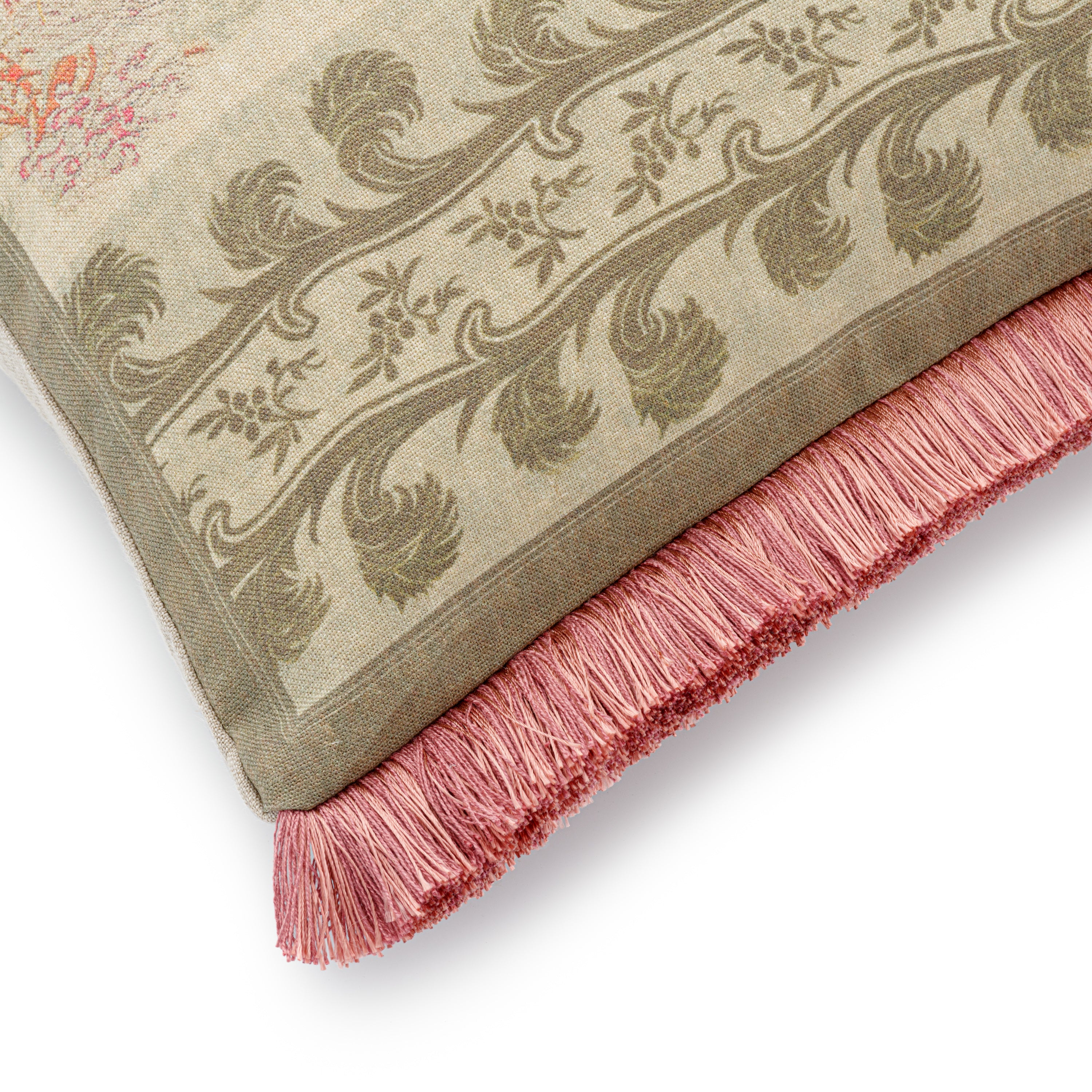 Premium Wherwell Cushion with Rose Fringe - 78cm x 38cm Soft Throw Pillow for Sofa, Bed, or Home Decor - Perfect for Living Room, Bedroom & Cozy Spaces