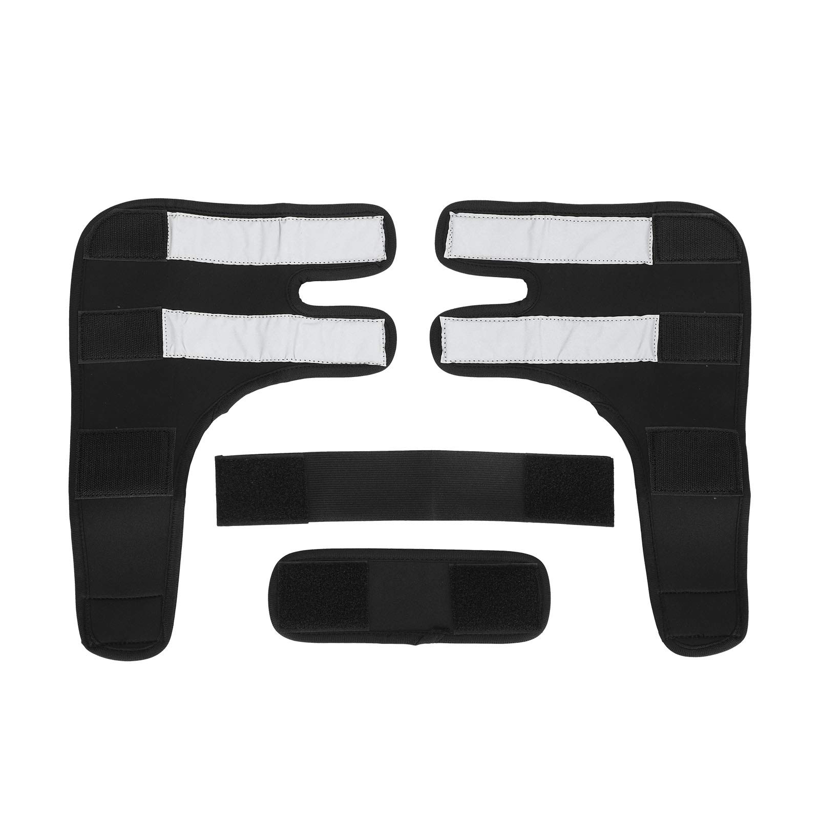 Fockety Dog Leg Brace - Soft Elastic Dog Elbow Protector for Small & Medium Pets (Black, Size S) - Ideal for Post-Surgery Recovery & Joint Support