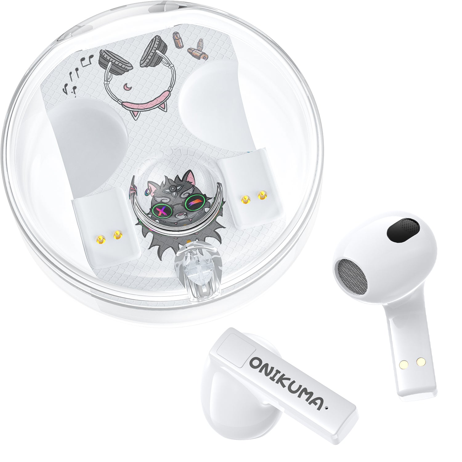 ONIKUMA T301 TWS Wireless Bluetooth 5.3 Gaming Earbuds with Mic - Touch Control, Noise Cancelling, Comfortable Fit for Sports, Workouts, and Mobile Gaming