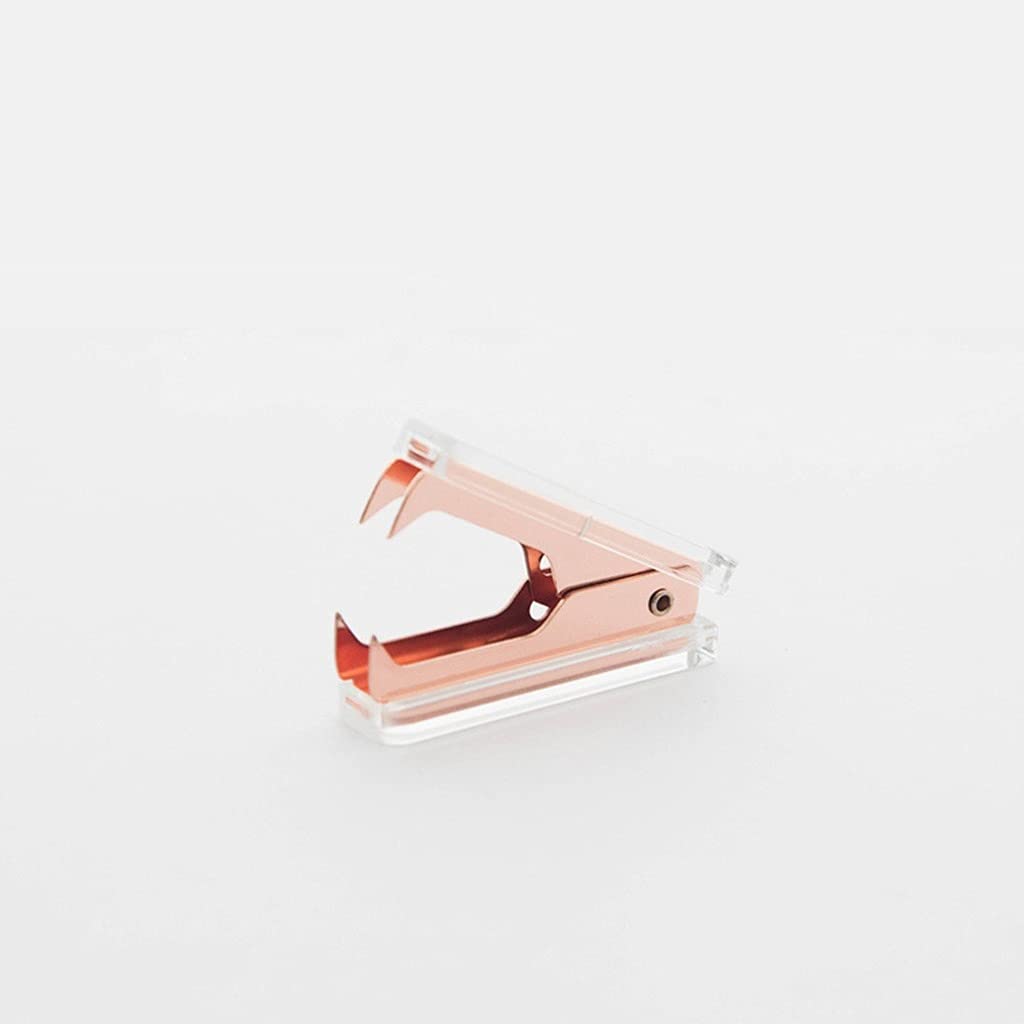 Rose Gold Staple Remover - Heavy Duty Ergonomic Design for Office, School & Home Use - Perfect for Paperwork, Documents & Craft Projects