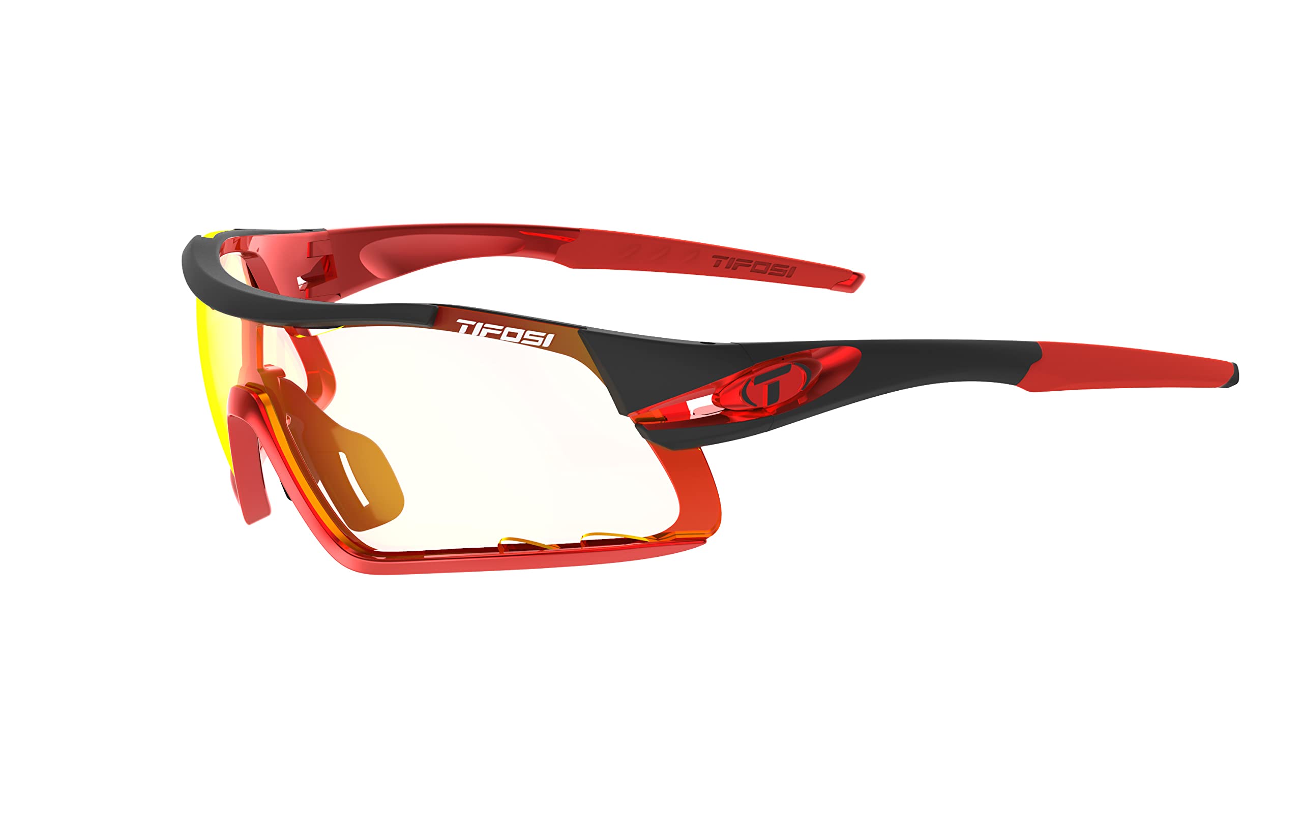 Tifosi Optics Davos Sunglasses - Race Red & Clarion Red Fototec Lens for Cycling, Running & Outdoor Sports