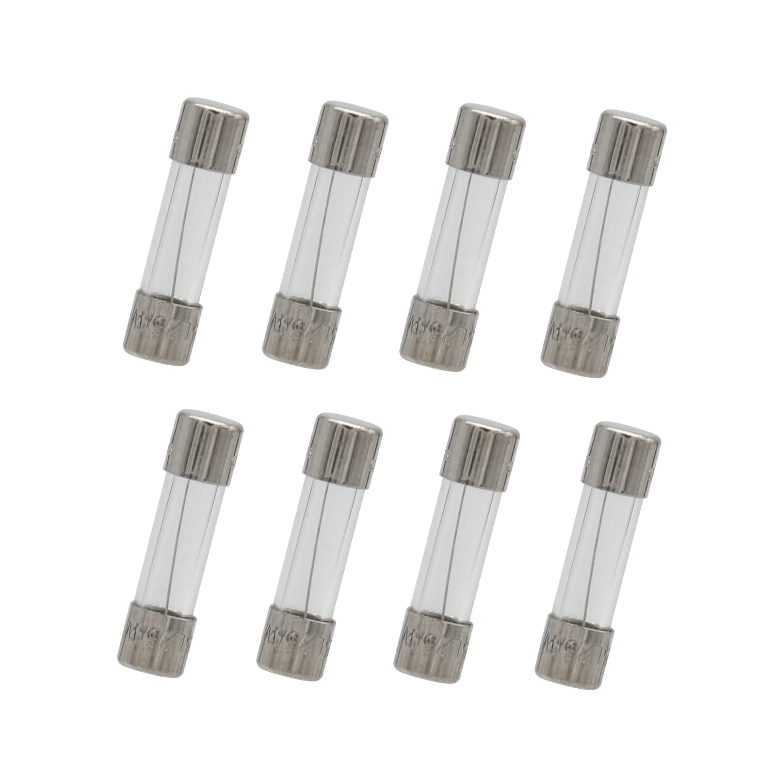 BBQ-PLUS T5AL250V 8-Pack Slow Blow Glass Fuses - Replacement for Traeger, Pit Boss, Z Grills & Grilla Wood Pellet Grills - Perfect for Outdoor Cooking & Grill Maintenance