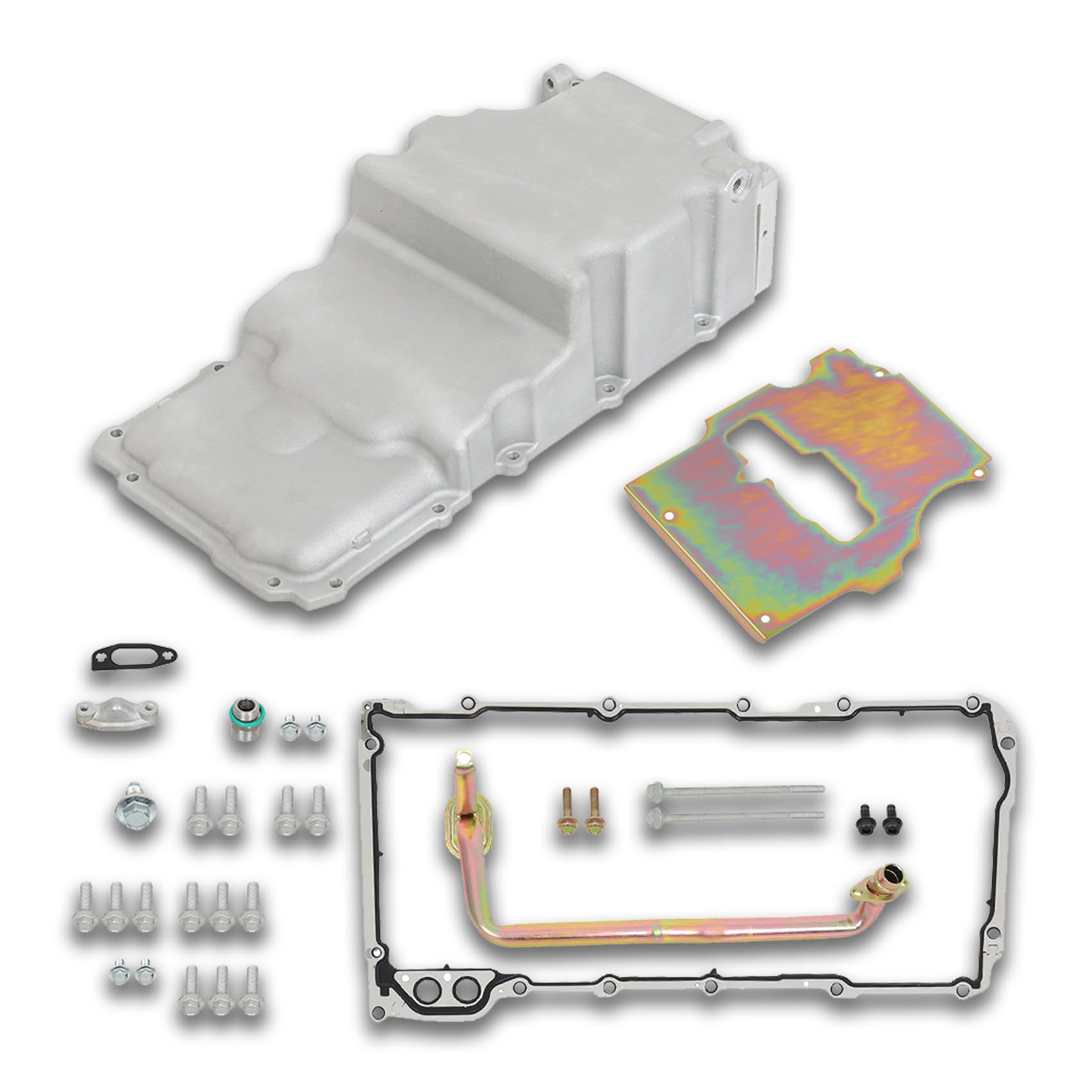 LS Engine Low Profile Oil Pan Retro Replacement - Compatible with Camaro, Firebird, Ventura, Nova, F-Body, G-Body, A-Body - Fits LS1, LS2, LS3, 6.2L, 6.0L, 5.3L, 4.8L Engines - Perfect for Performance Upgrades & Classic Car Restoration Projects