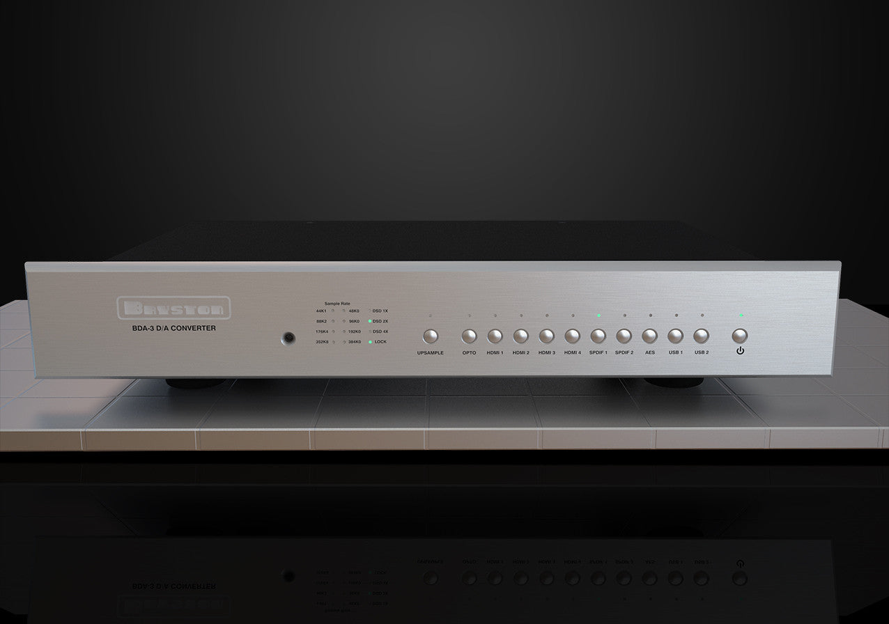 Bryston BDA-3 External DSD DAC - High Resolution Digital to Analog Audio Converter for Home Theater & Audiophile Systems - Perfect for Music Streaming, Vinyl Digitization & Studio Recording