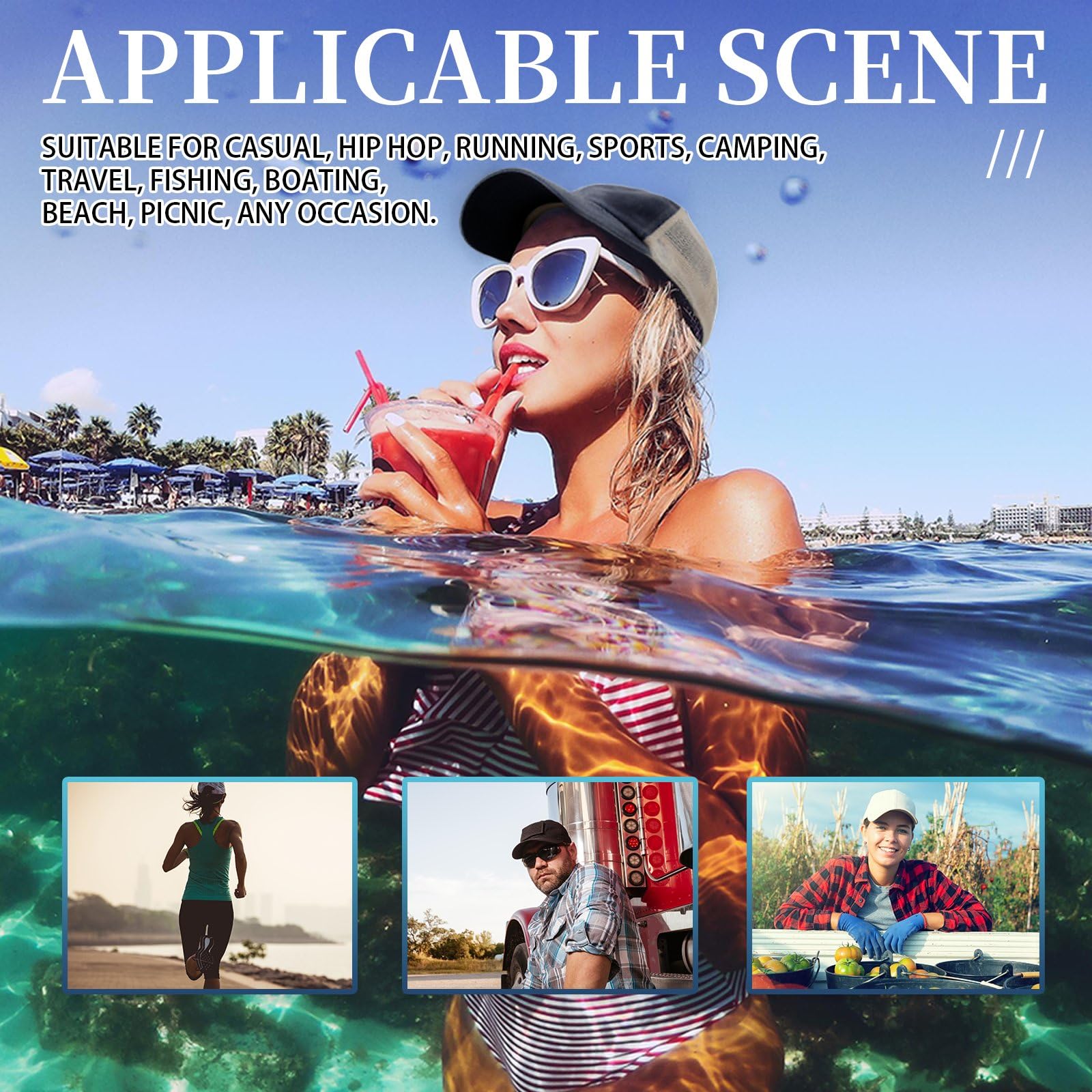 Trendy Black Golf Hat for Men & Women - Unique Distracted by Rocks Design - Perfect for Driving, Golfing & Outdoor Activities