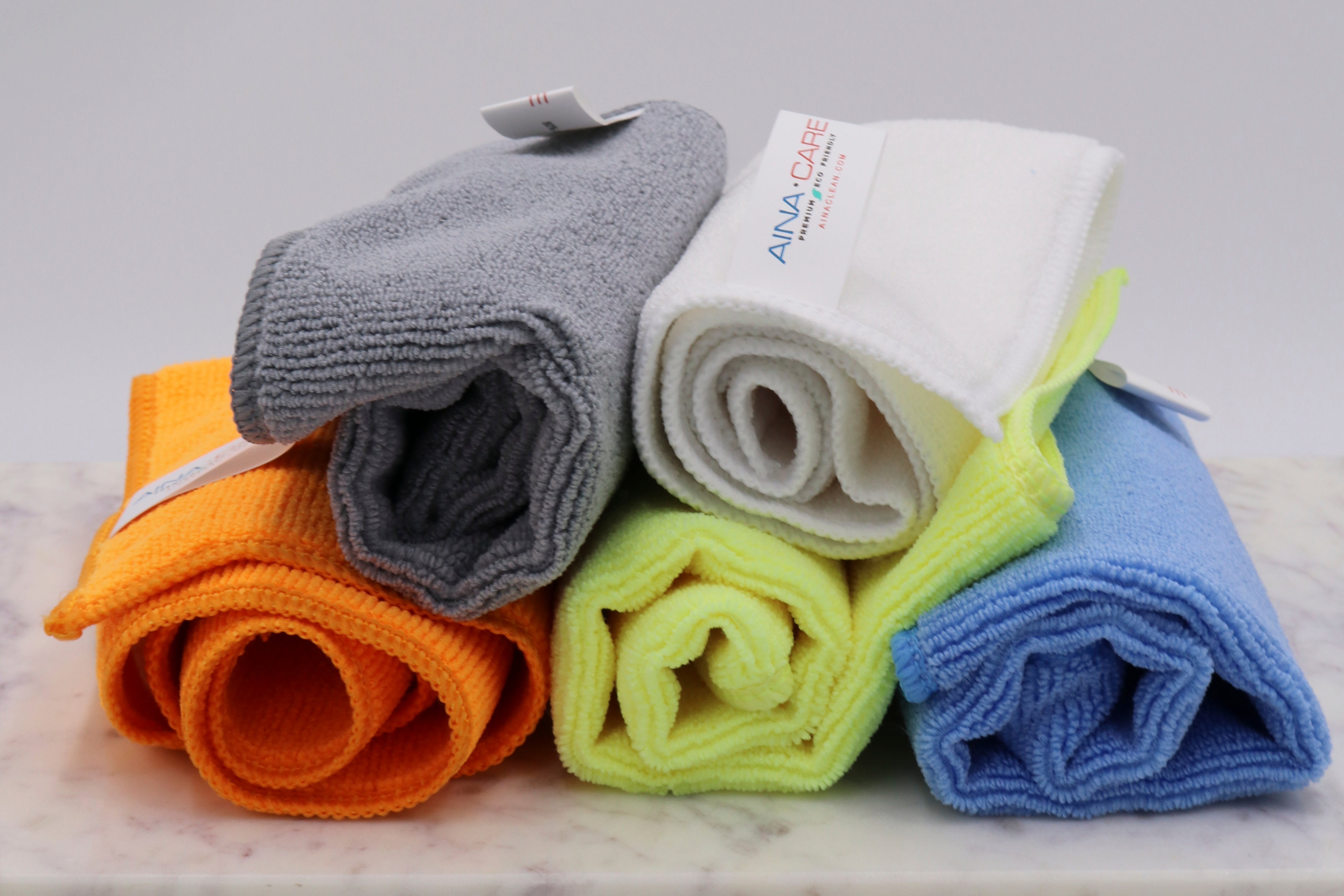 Premium All-Purpose Microfiber Cleaning Cloths - 10 Pack (2 Sets of 5) - Super Absorbent & Lint-Free for Cars, Kitchen, Windows & Electronics Cleaning