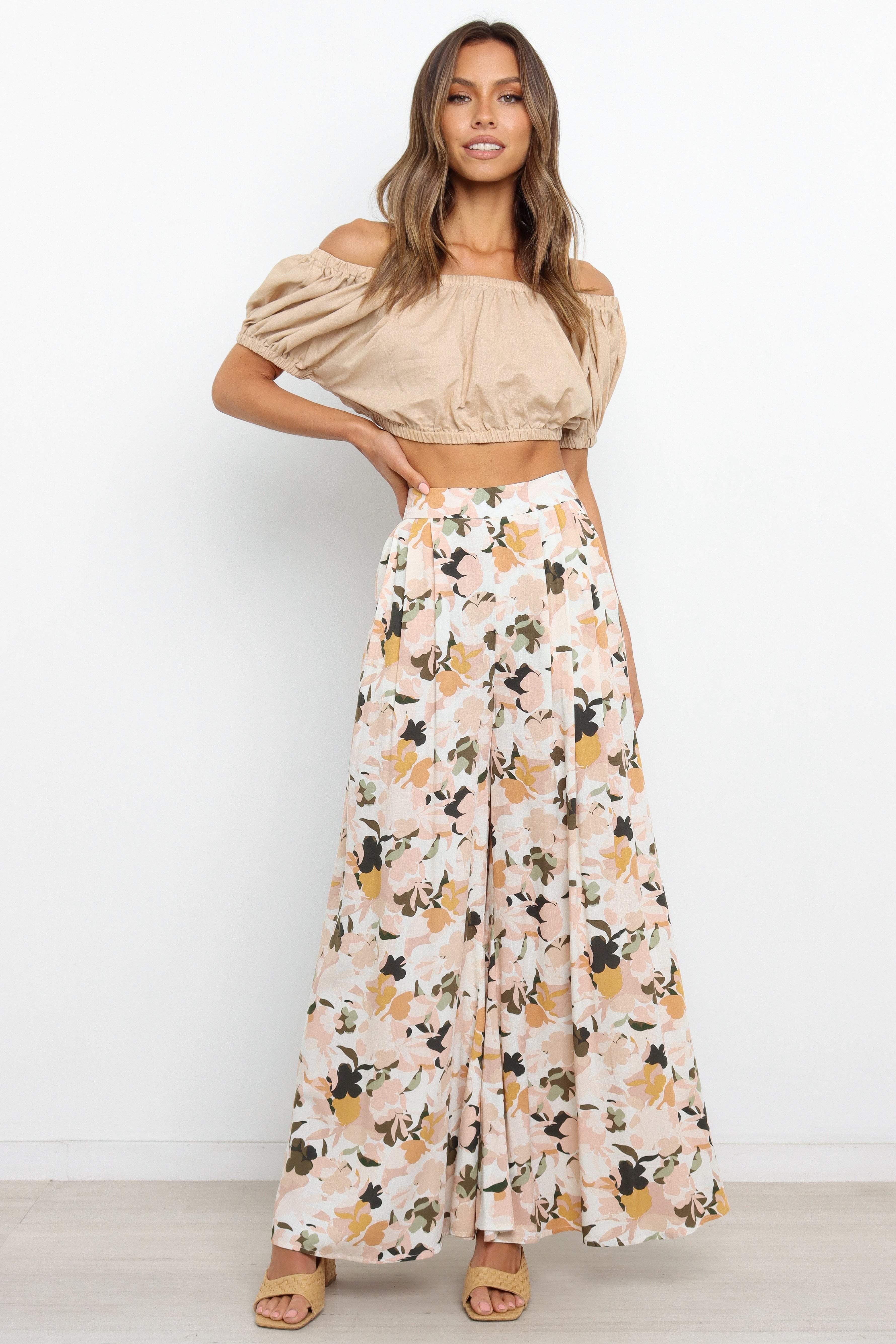 Lessie High Waisted Blush Pants for Women - Comfortable & Stylish Trousers for Work, Casual Outfits & Travel